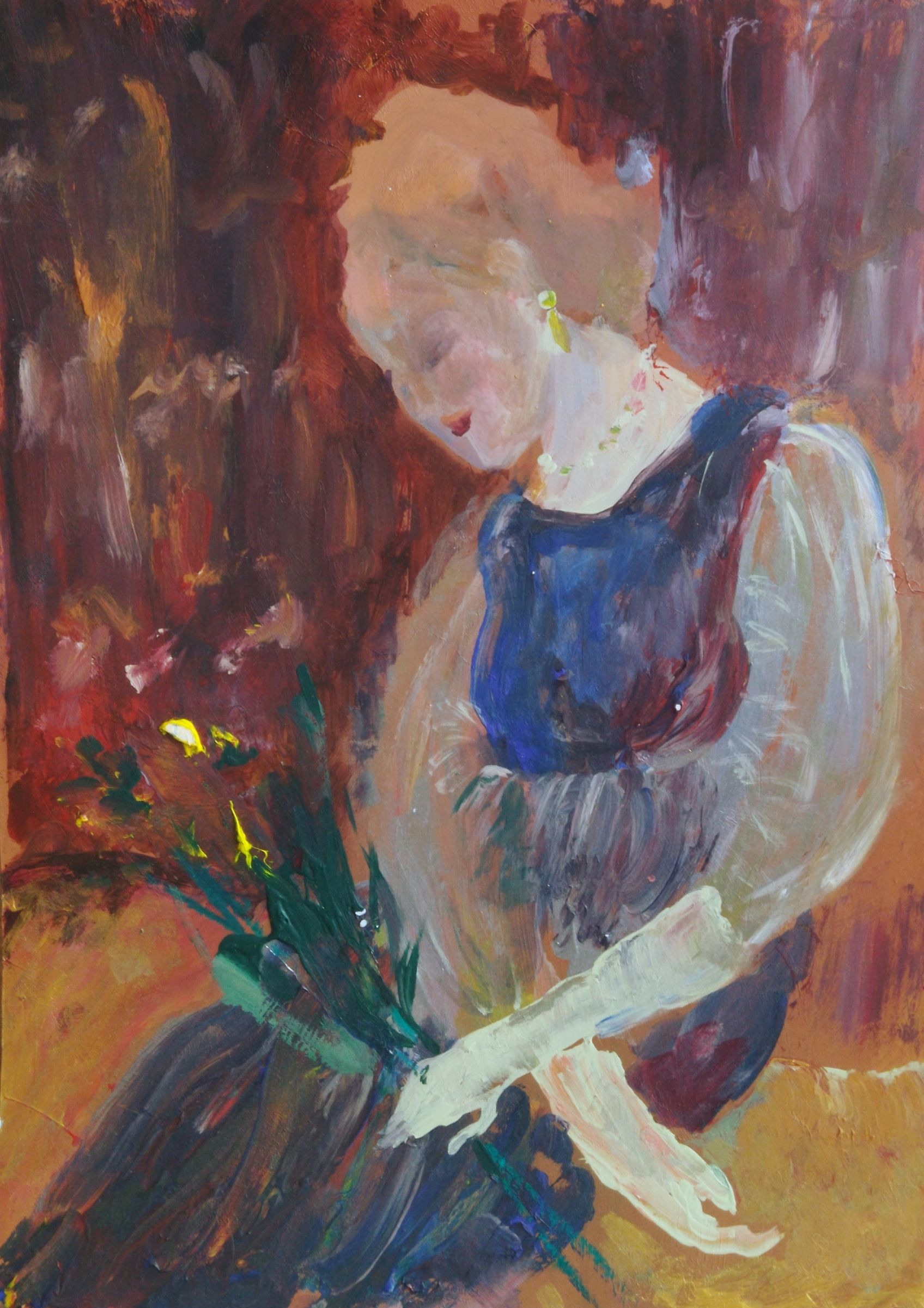 Людмила Кылыч (Авторская графика - 
                  29 x 41 см) После концерта
