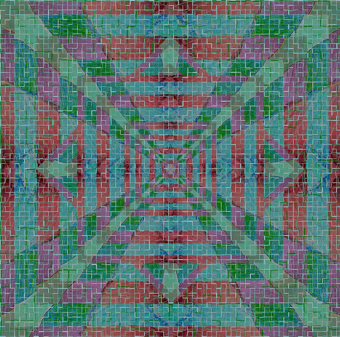 Лариса Корж (Графика цифровая (принты) - 
                  30 x 30 см) Графические иллюзии - 4