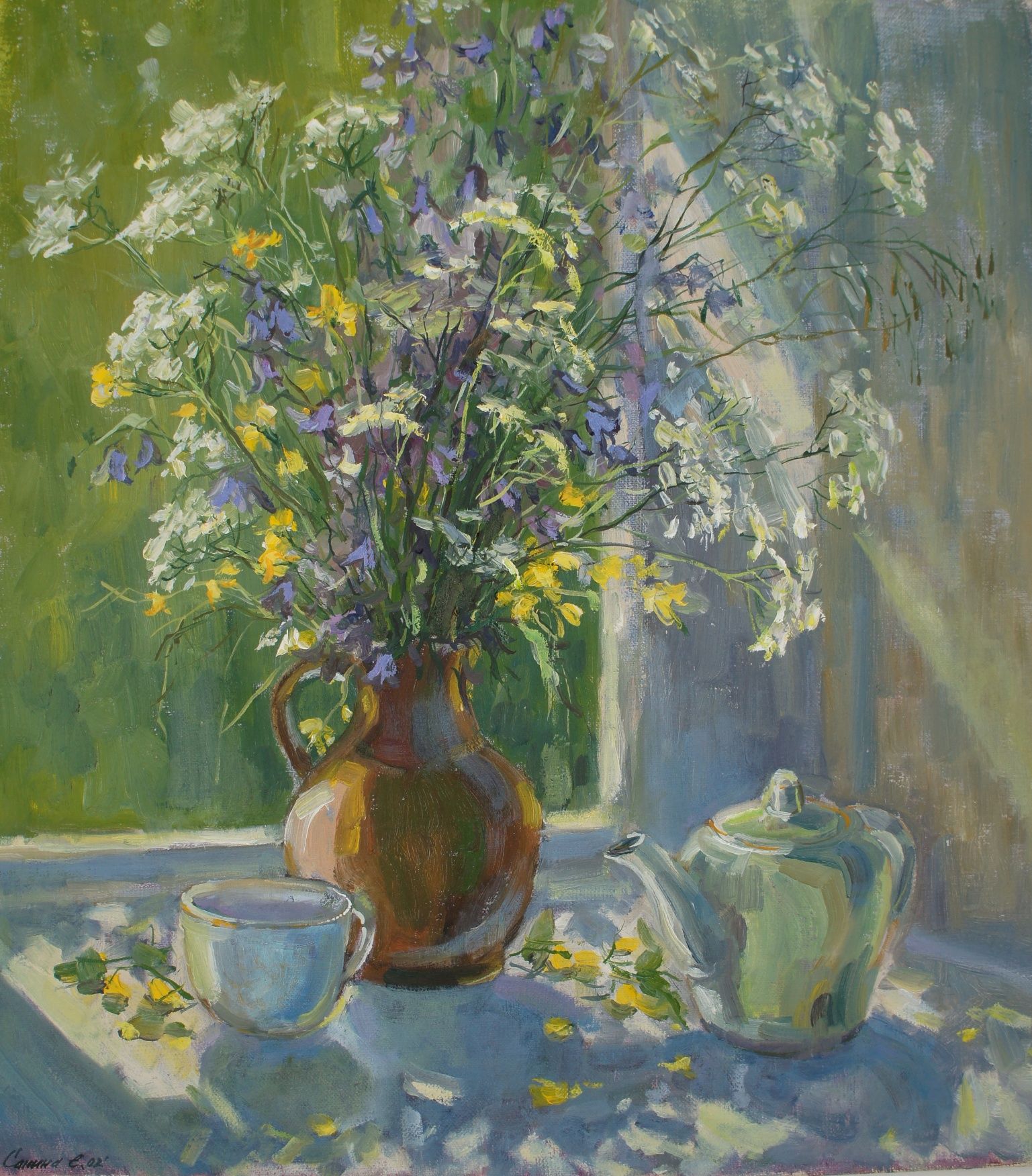 Елена Санина (Картина, живопись - 
                  43 x 48 см) Солнечное утро