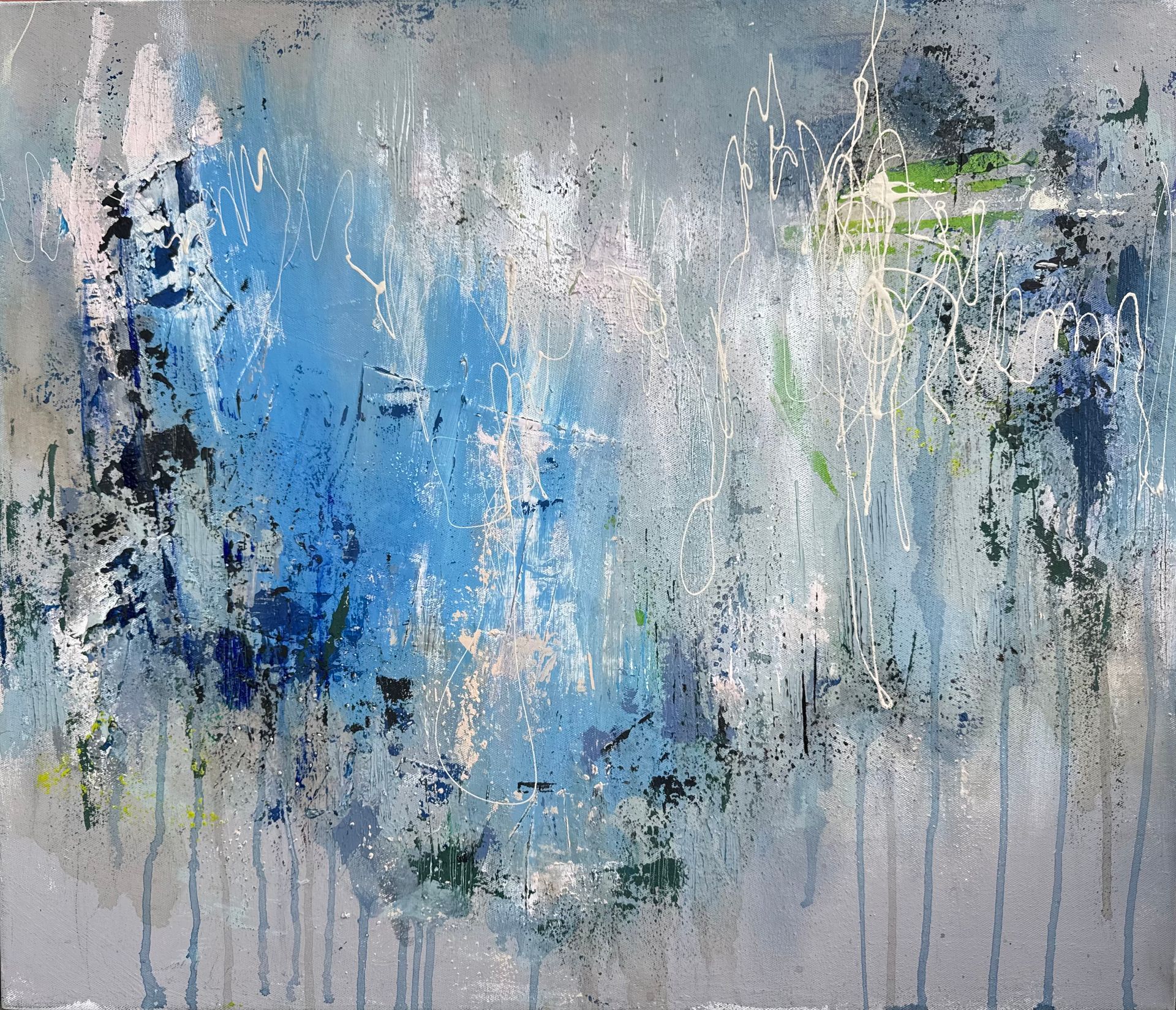 Катерина Горячева (Картина, живопись - 
                  70 x 60 см) Ноктюрн на флейте водосточных труб