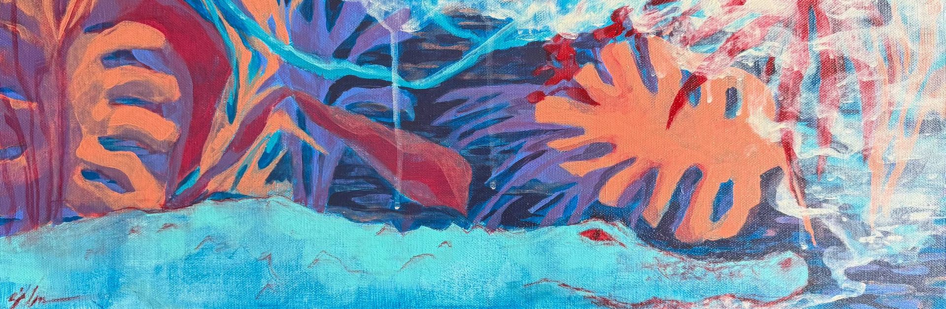 Виктория Зарецкая (embrassé par la muse) (Картина, живопись - 
                  60 x 20 см) Снова накосячил