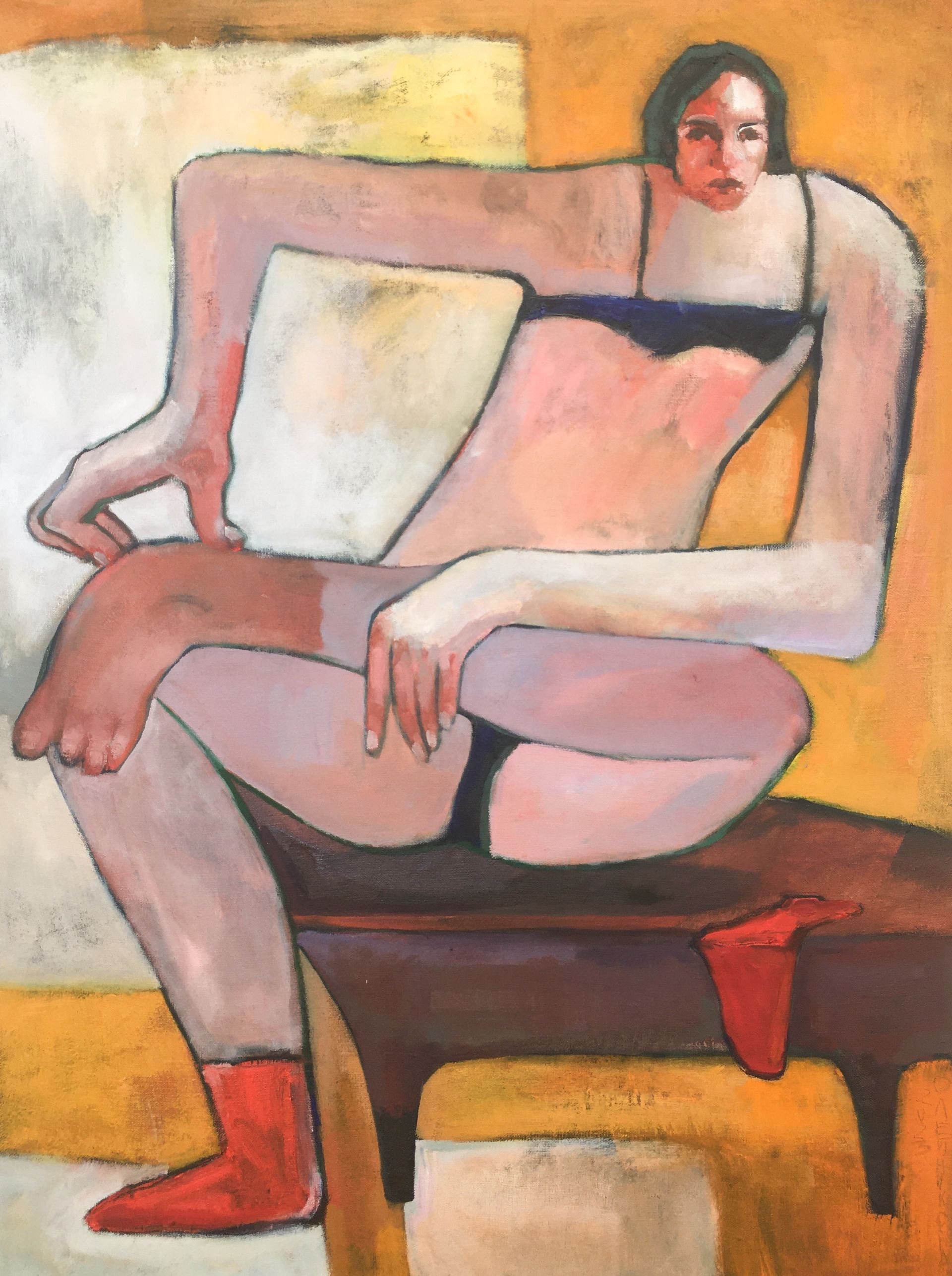 Лера Олейникова (Картина, живопись - 
                  60 x 80 см) Мозоль 2