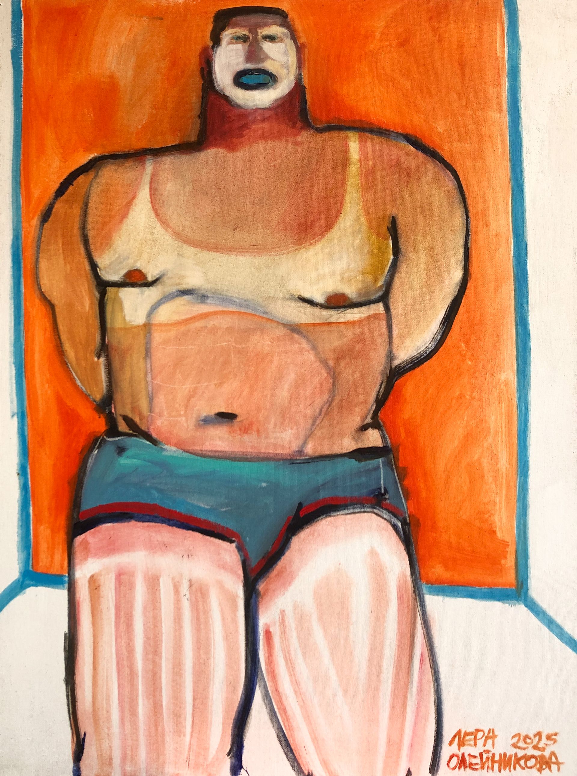Лера Олейникова (Картина, живопись - 
                  60 x 80 см) Атлет 2