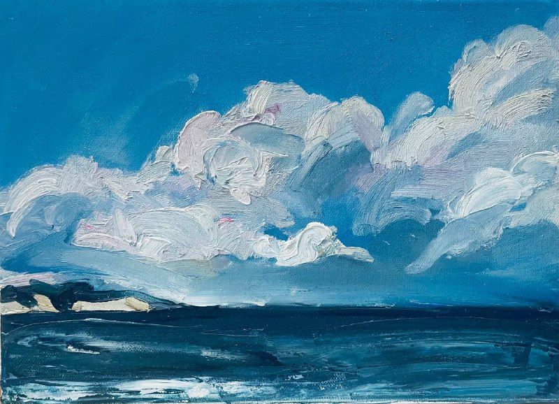 Юля Степанова (Картина, живопись - 
                  35 x 25 см) Облака