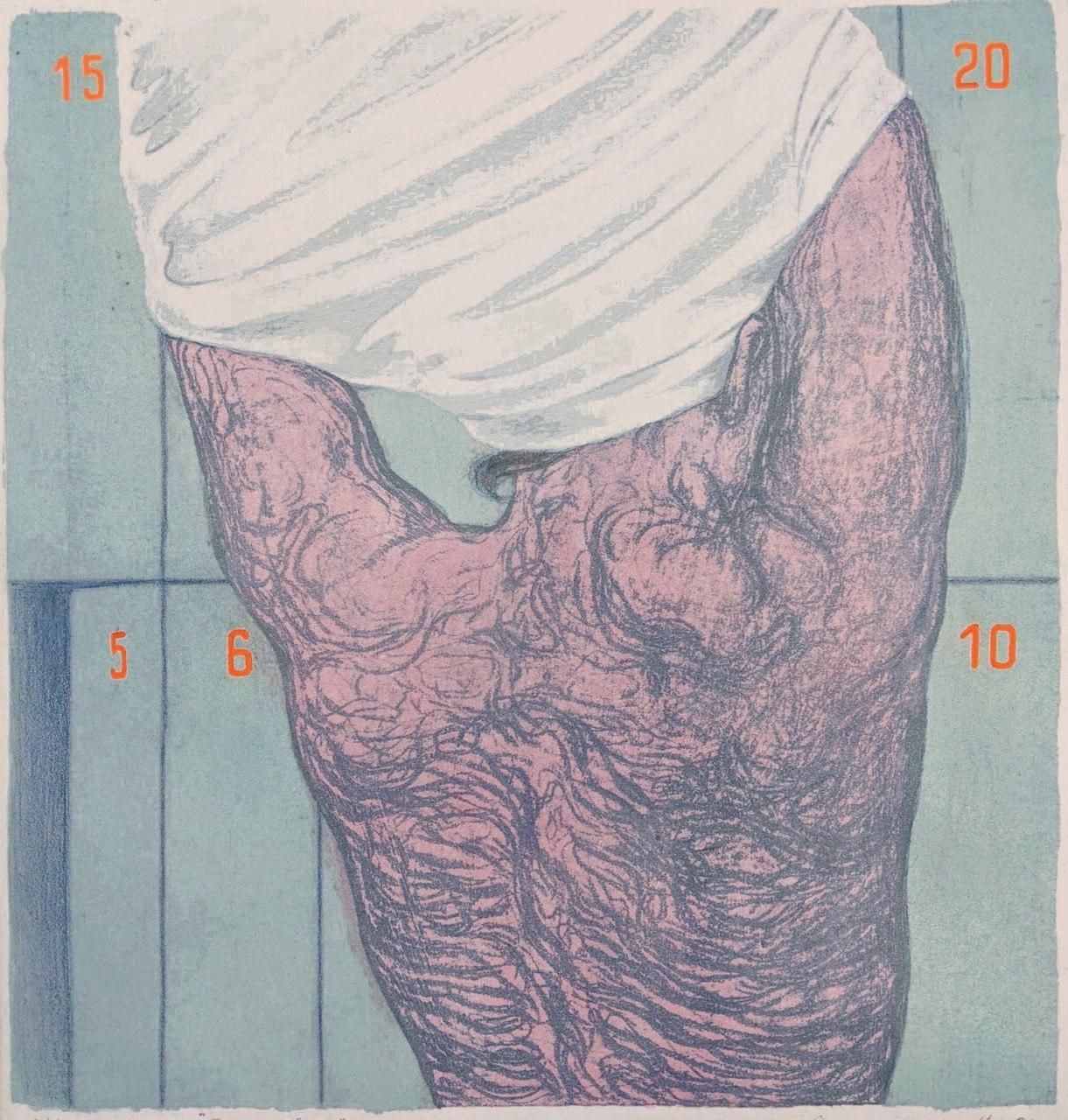 Алина Самигуллина (Графика печатная - 
                  44 x 49 см) В раздевалке