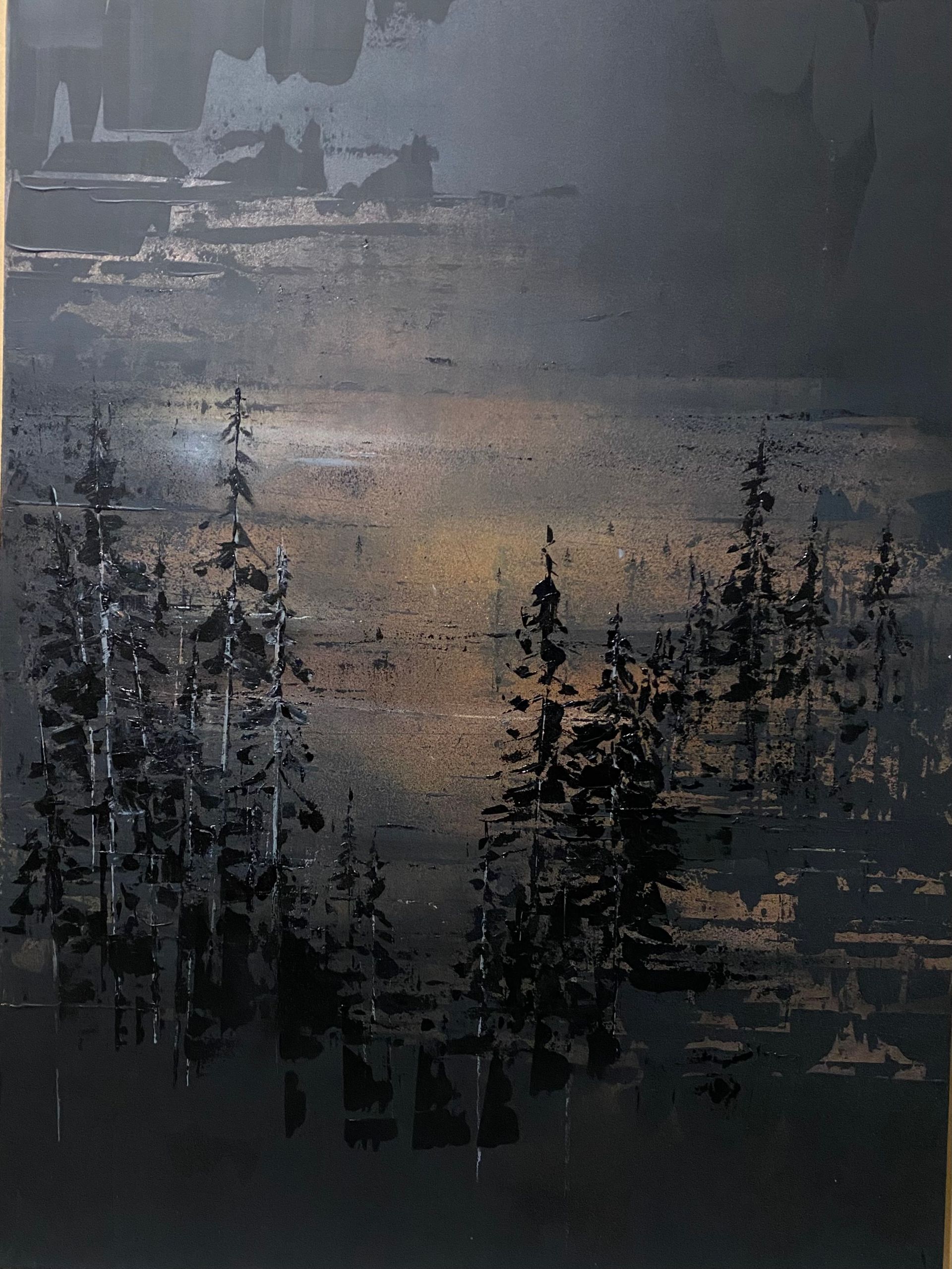 Алекс Корл (Картина, живопись - 
                  75 x 100 см) //меДь—тишина лЕса//