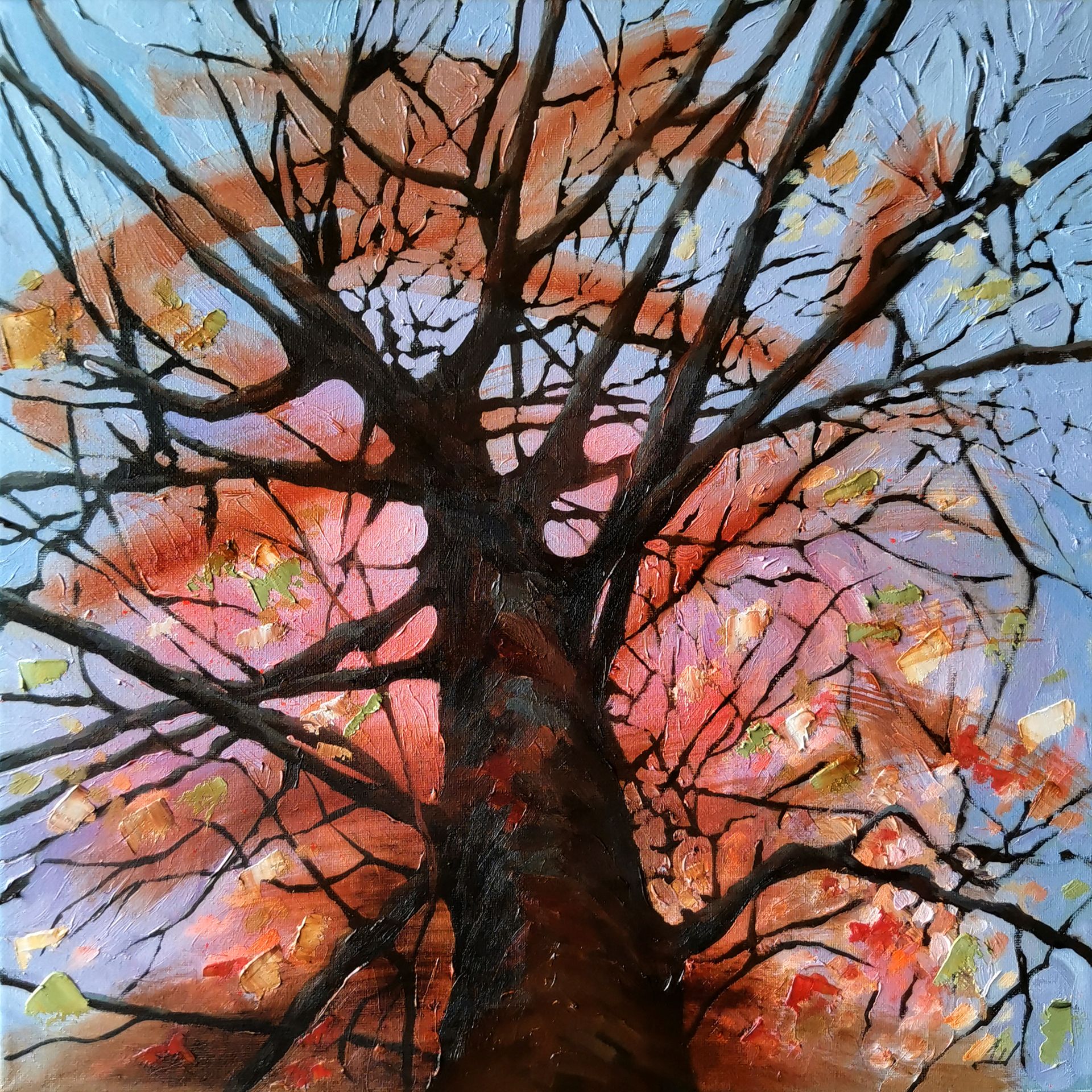 Денис Шевчук (Картина, живопись - 
                  40 x 40 см) Дерево желаний