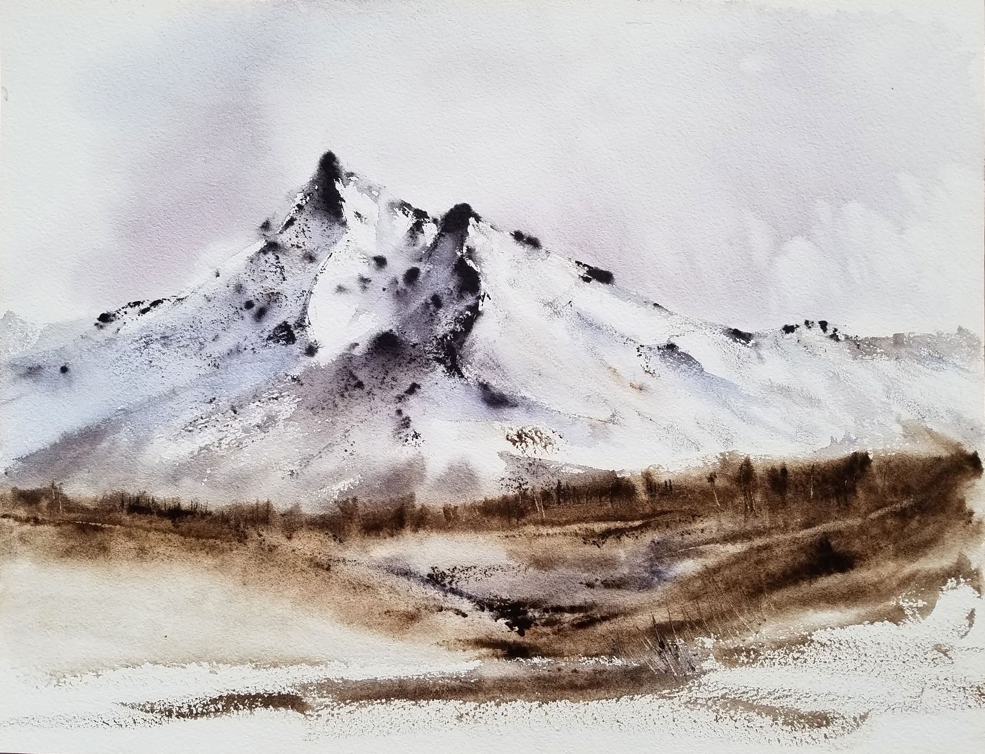 Светлана Юматова (Авторская графика - 
                  41 x 30 см) В тишине...