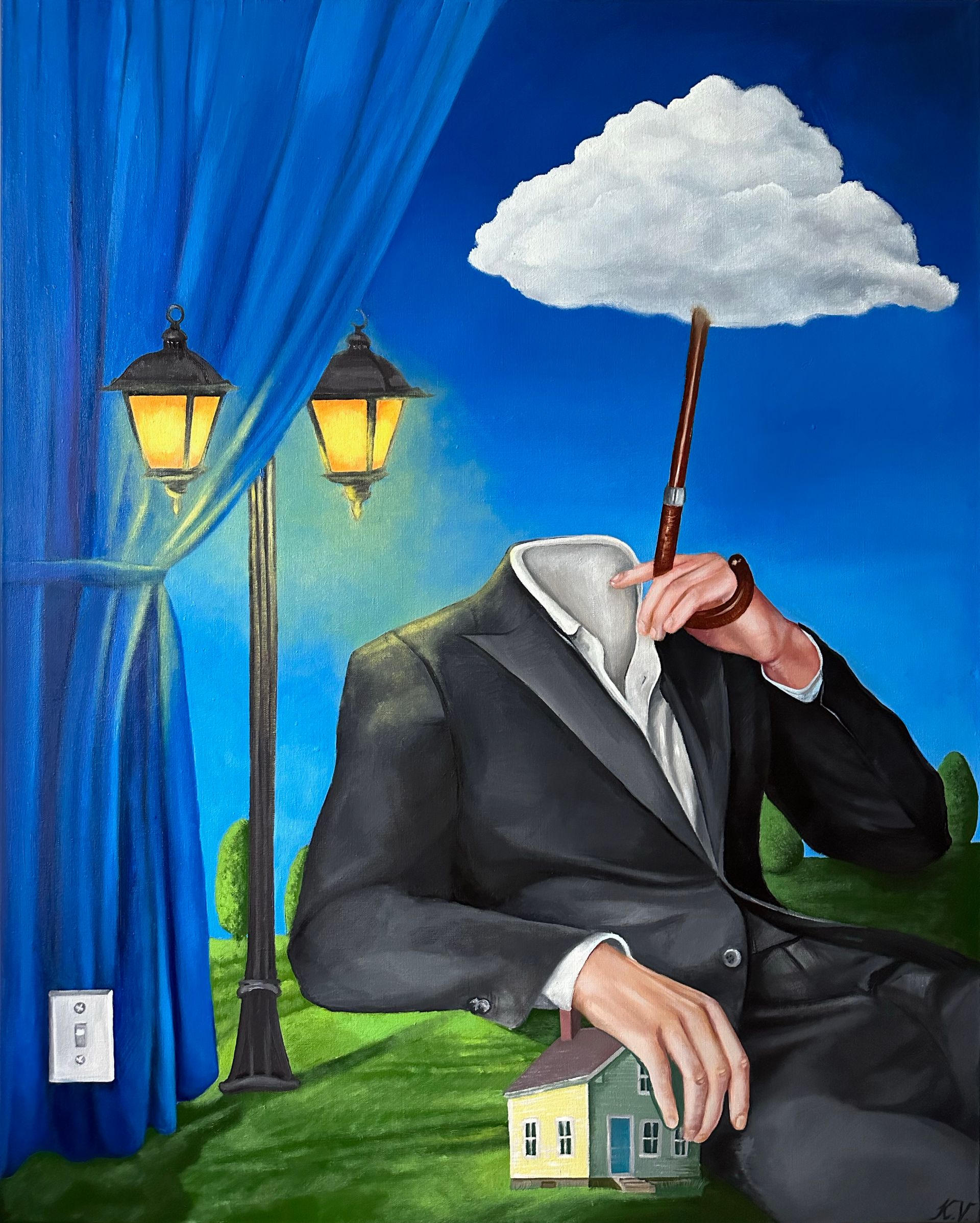 Ксения Великжанина (Картина, живопись - 
                  80 x 100 см) Зона комфорта