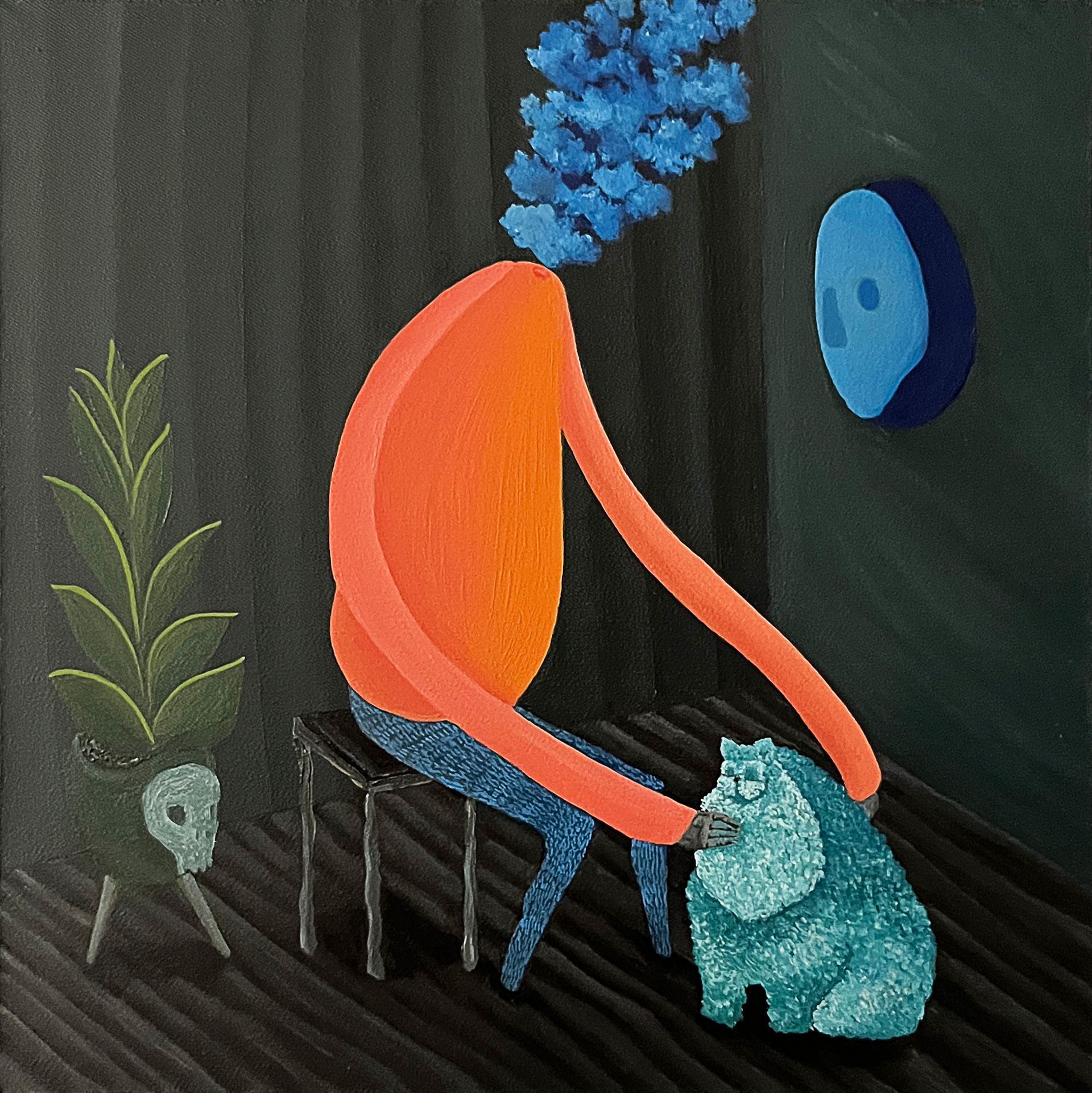 Леша Мелки (Картина, живопись - 
                  40 x 40 см) Electricity