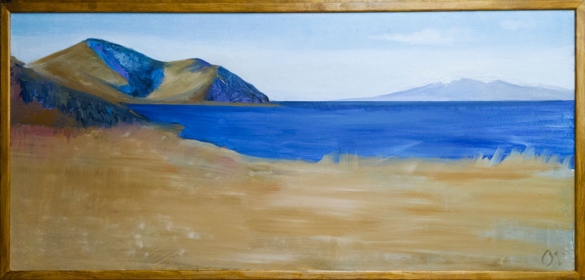 Ольга Лагеда (Картина, живопись - 
                  120 x 55 см) Озеро Севан