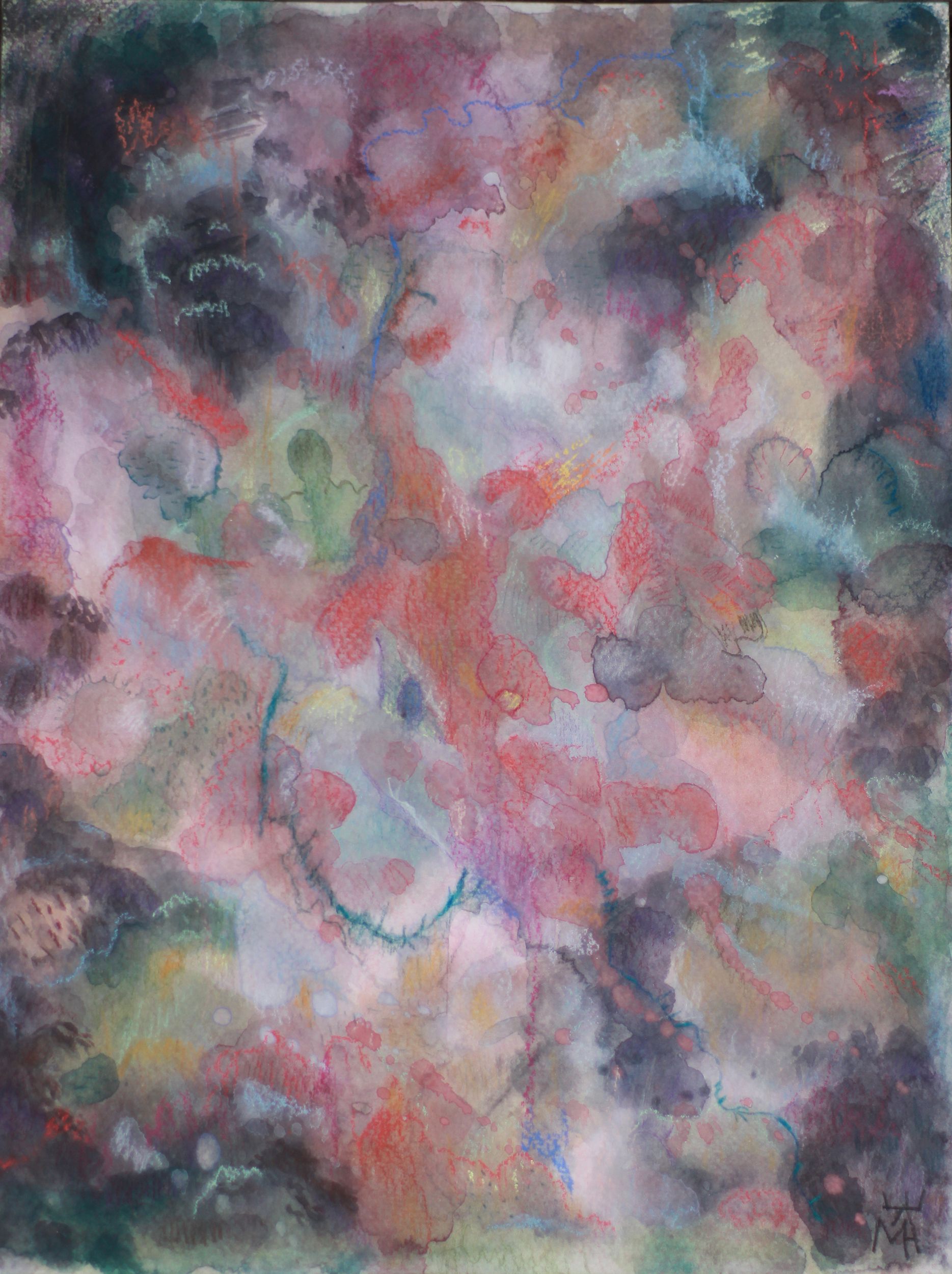 Мария Алдашкова (Авторская графика - 
                  42 x 50 см) Блуждающие мысли 2