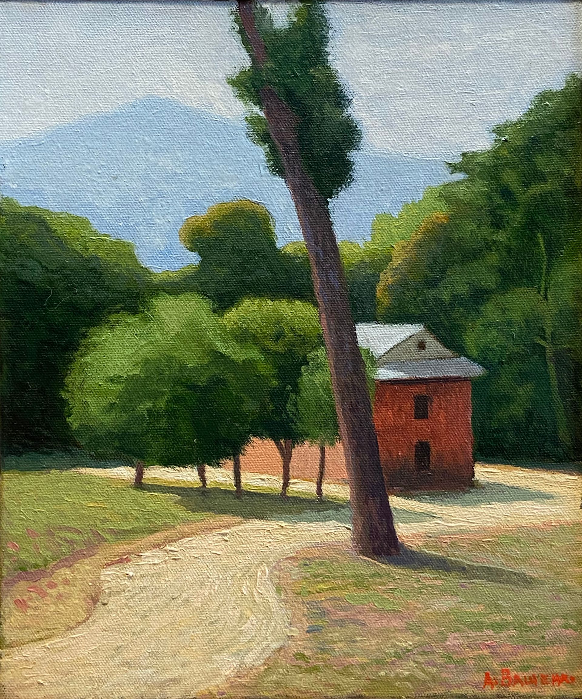 Арсений Ващенко (Картина, живопись - 
                  25.5 x 30.5 см) Домик (пейзаж)