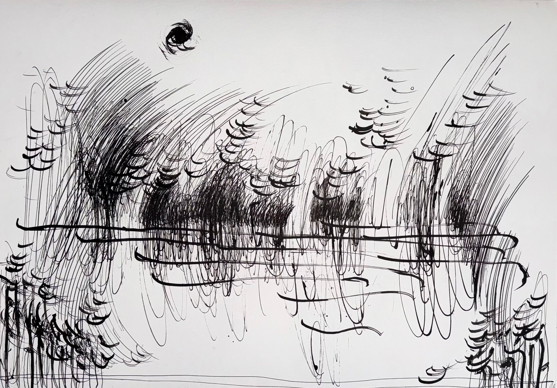 Маргарита Чигодайкина (Авторская графика - 
                  59.4 x 42 см) Абсолютное поле 14