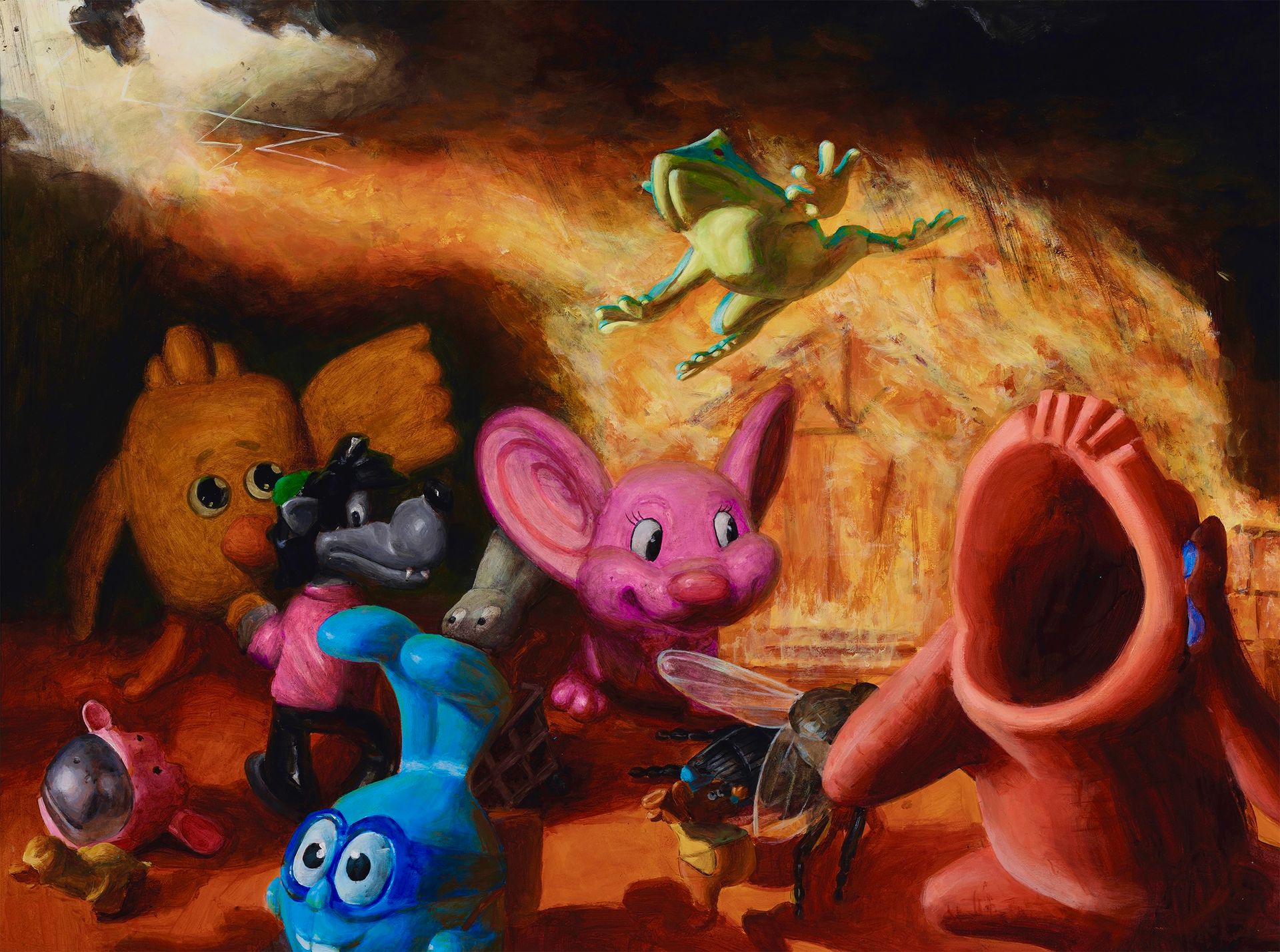 Лариса Шелиховская (Авторская графика - 
                  79 x 59 см) Теремок