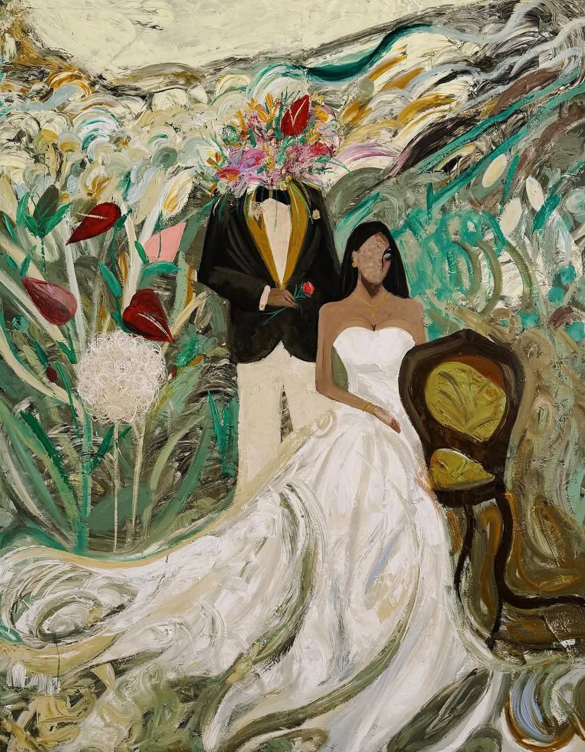 Сардор Эркинов (Картина, живопись - 
                  140 x 180 см) Сад нашей любви