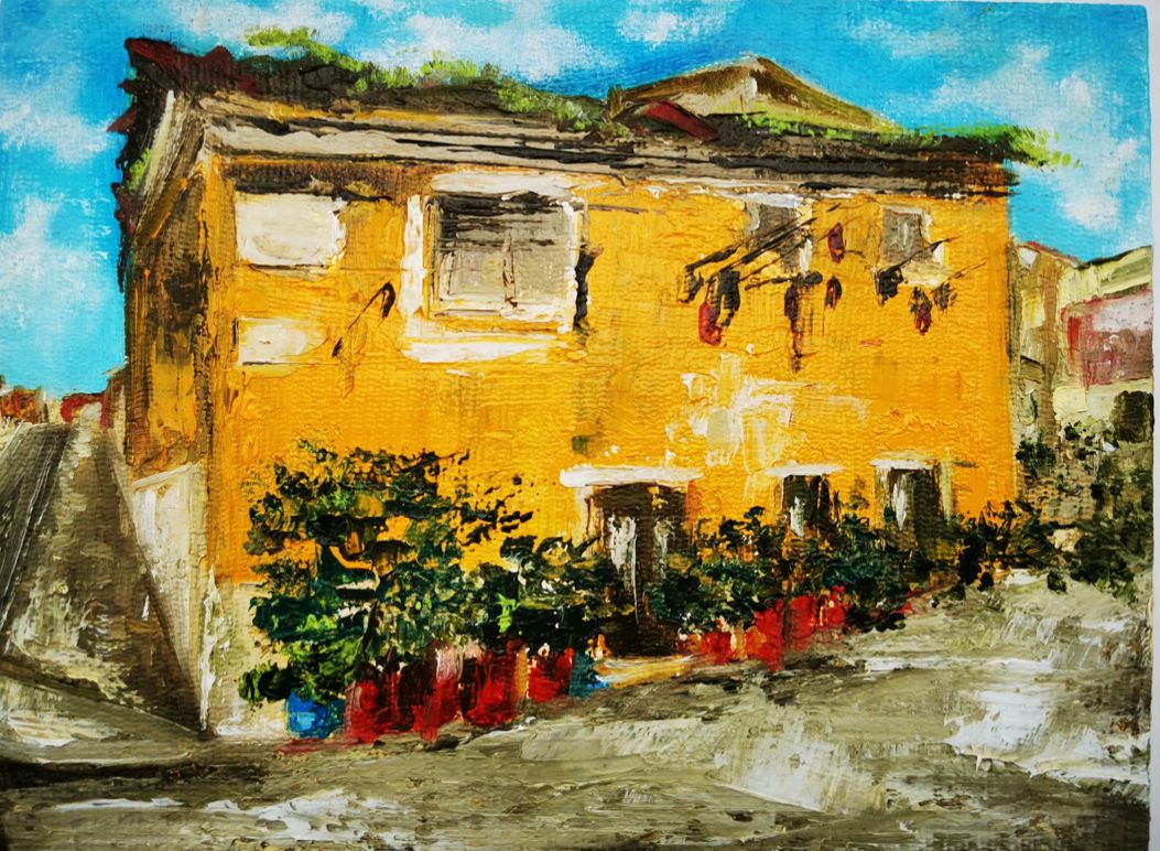 Мила Bezú (Картина, живопись - 
                  20 x 15 см) Португалия