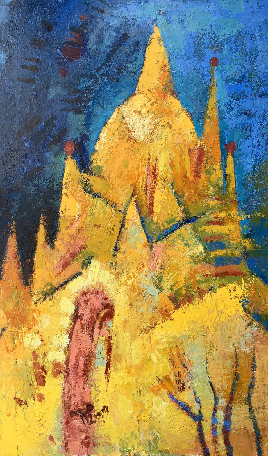Олег Агафонов (Картина, живопись - 
                  60 x 100 см) Золотой замок