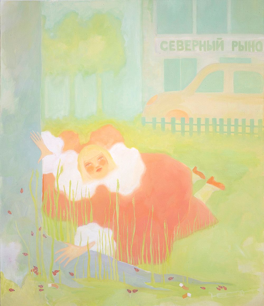 Настя Лимонова (Картина, живопись - 
                  60 x 70 см) Игра в прятки