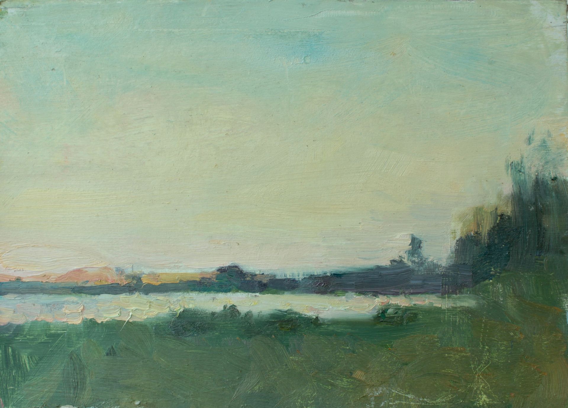 Алина Коршункова (Авторская графика - 
                  30 x 21 см) Вечереет