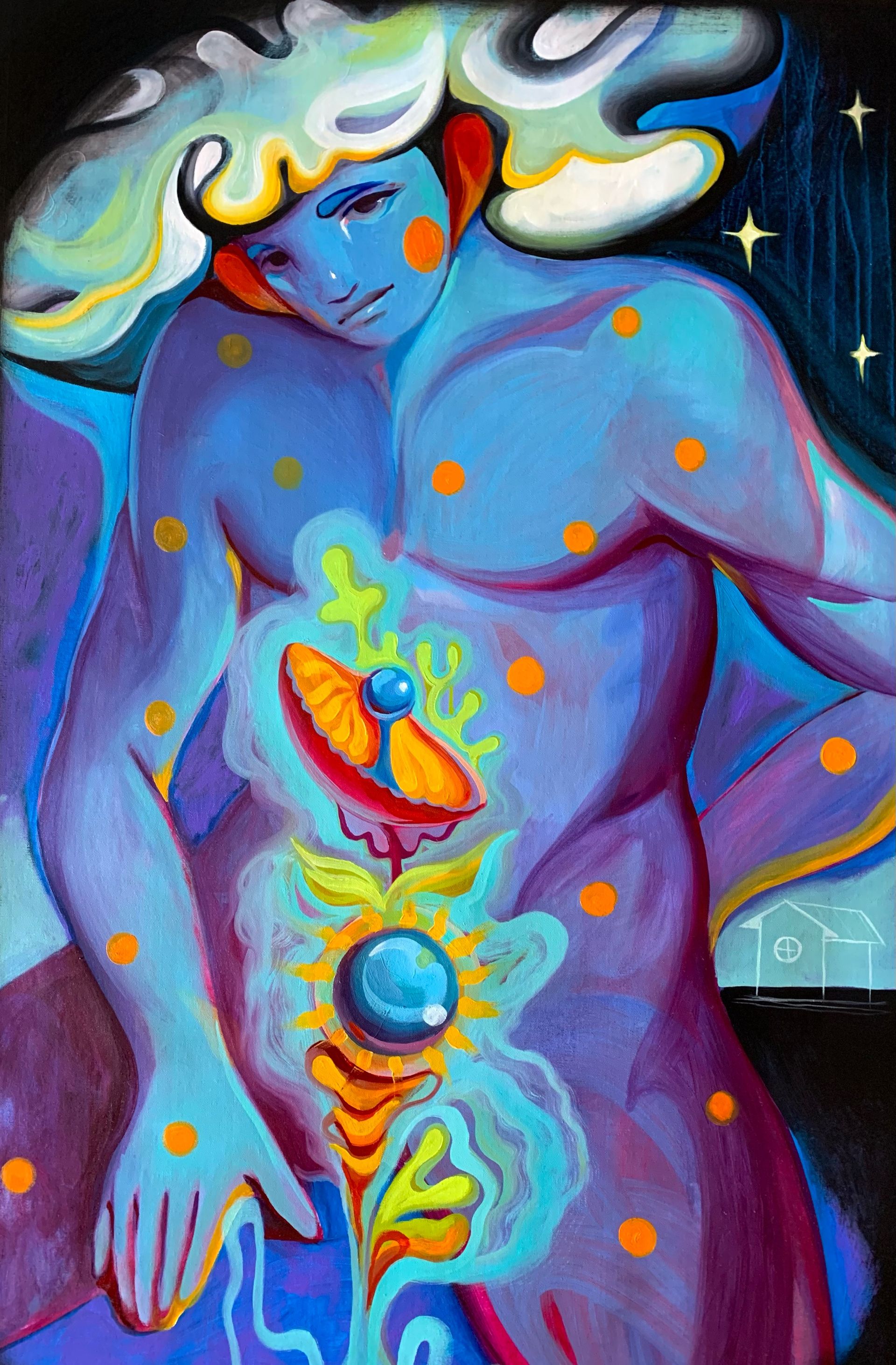 Дмитрий Филимонов (Картина, живопись - 
                  65 x 100 см) Naked in the night