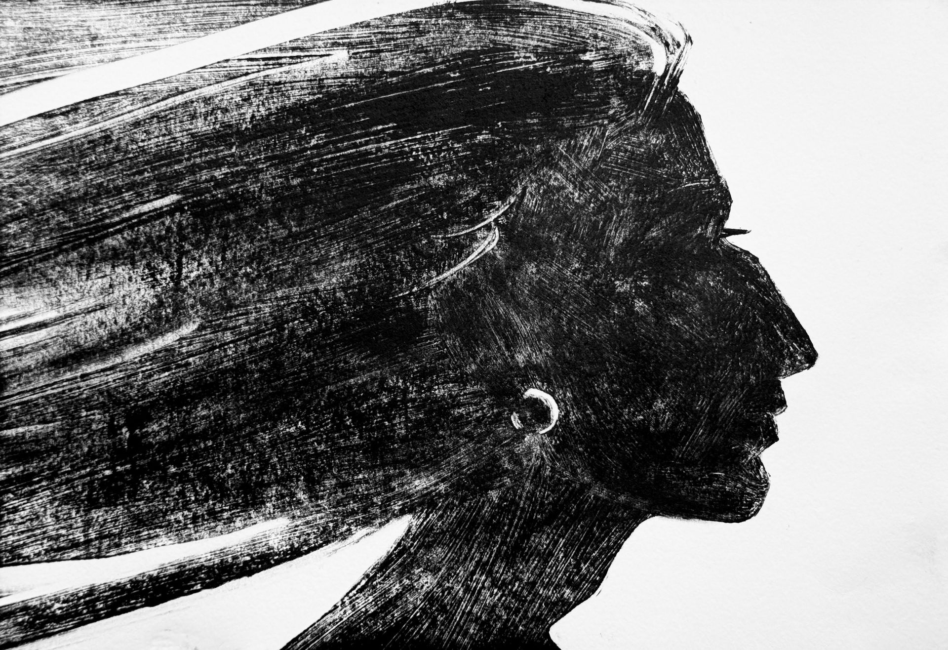 Дарья Краплак (Графика печатная - 
                  29 x 21 см) She