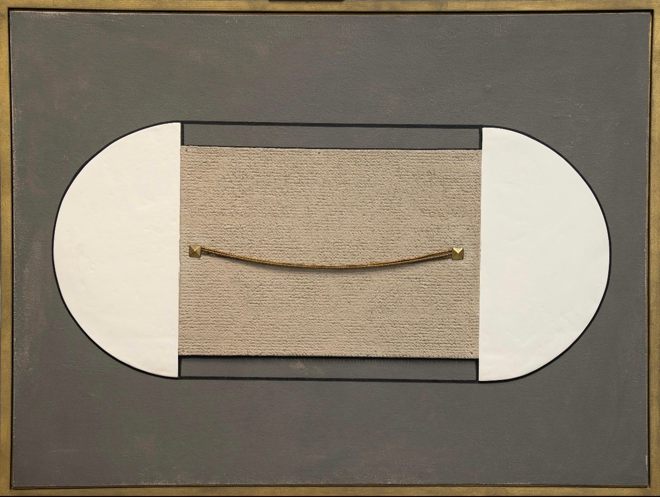 Станислав Наделяев (Коллаж / ассамбляж - 
                  105 x 81 см) Интерьерное панно "Клевант"