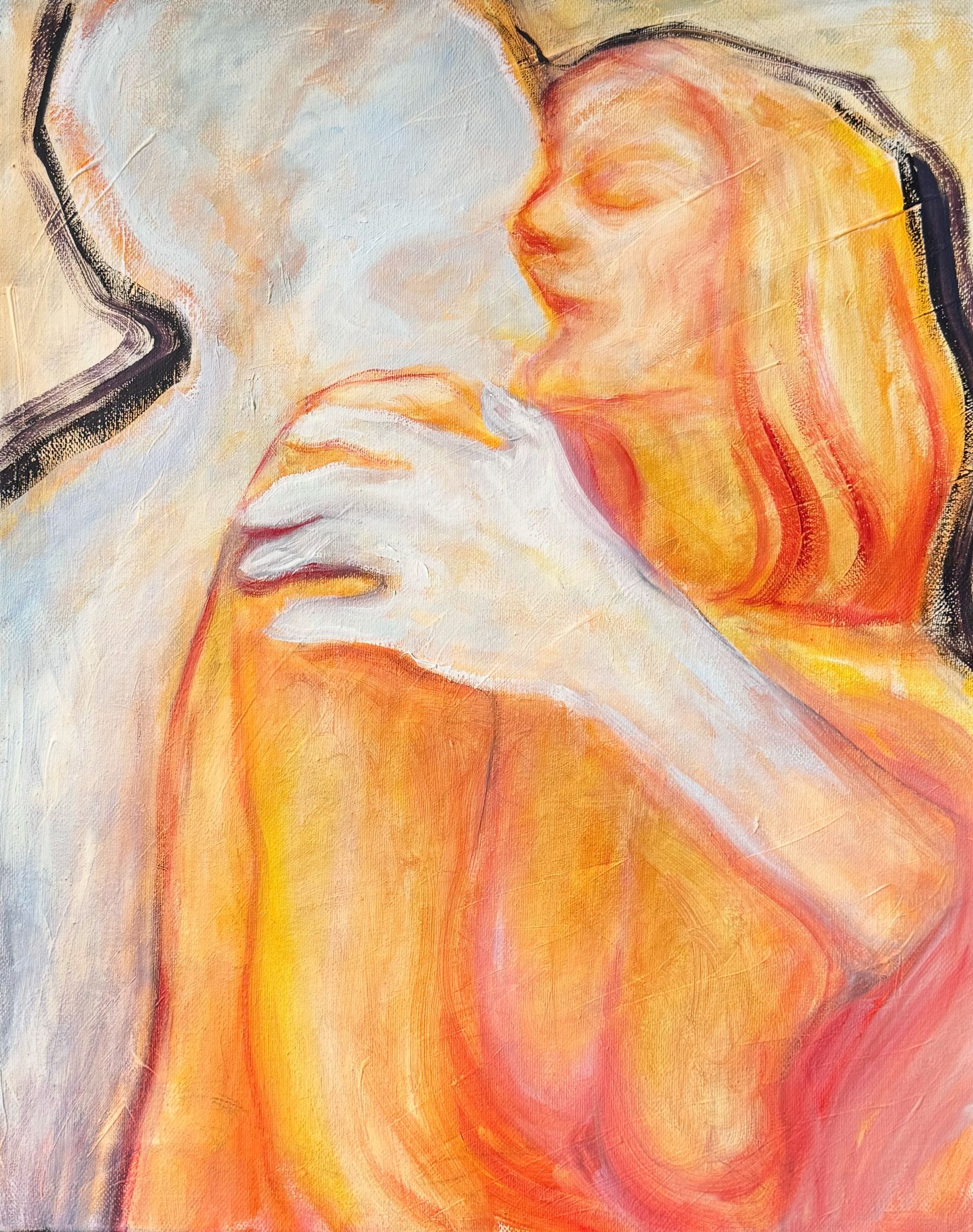 Серафима Беневольская (Картина, живопись - 
                  40 x 50 см) Не отпускай