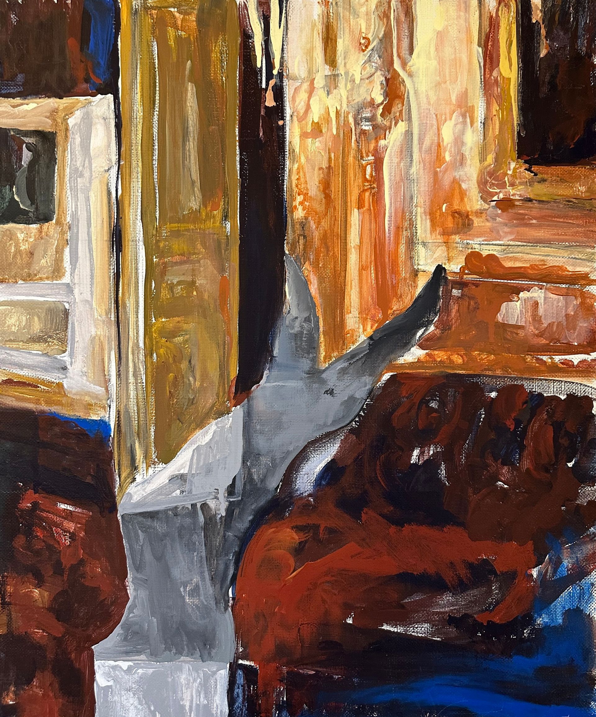Светлана Федорова (Картина, живопись - 
                  50 x 50 см) В интерьере