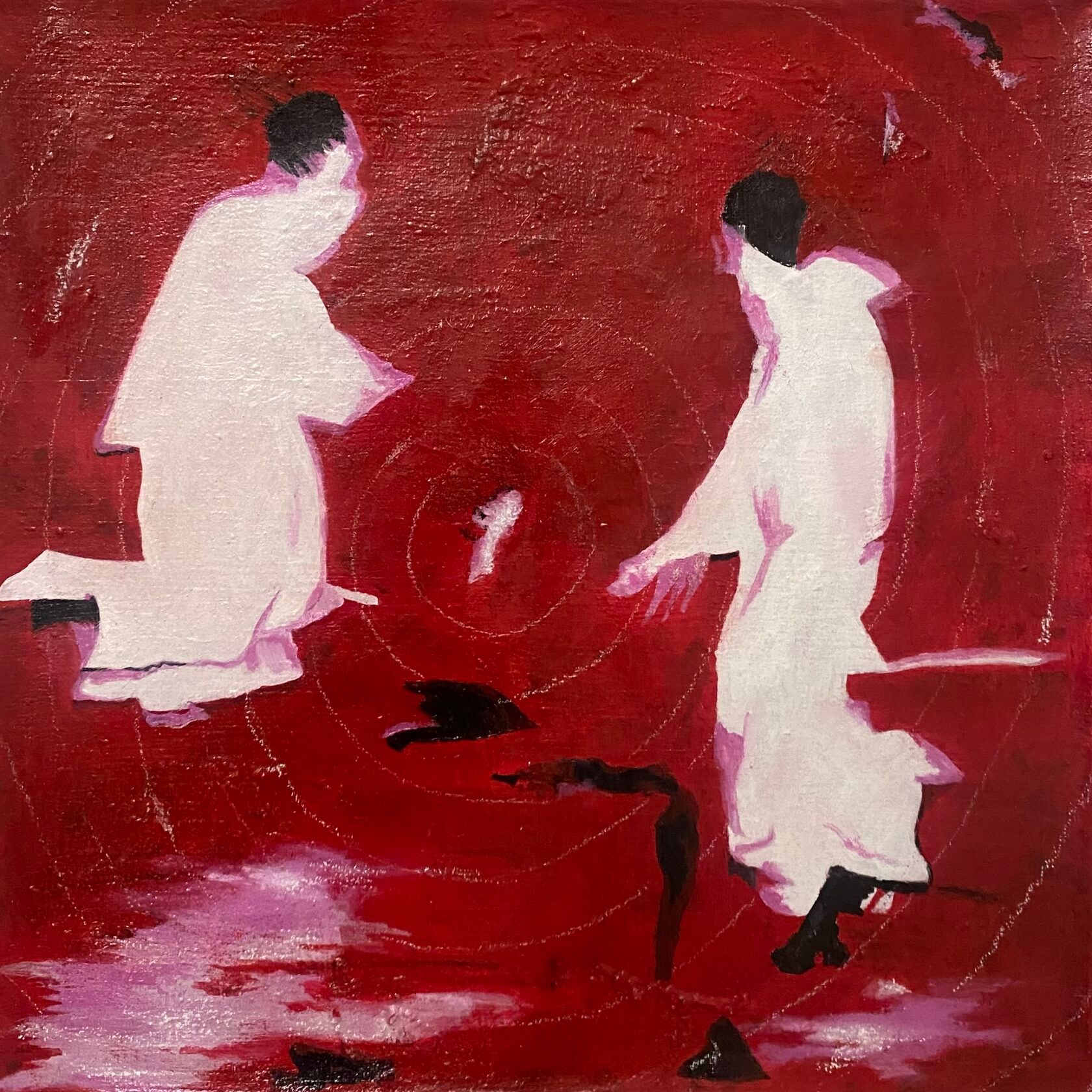 Лена Троянская (Картина, живопись - 
                  30 x 30 см) Без названия