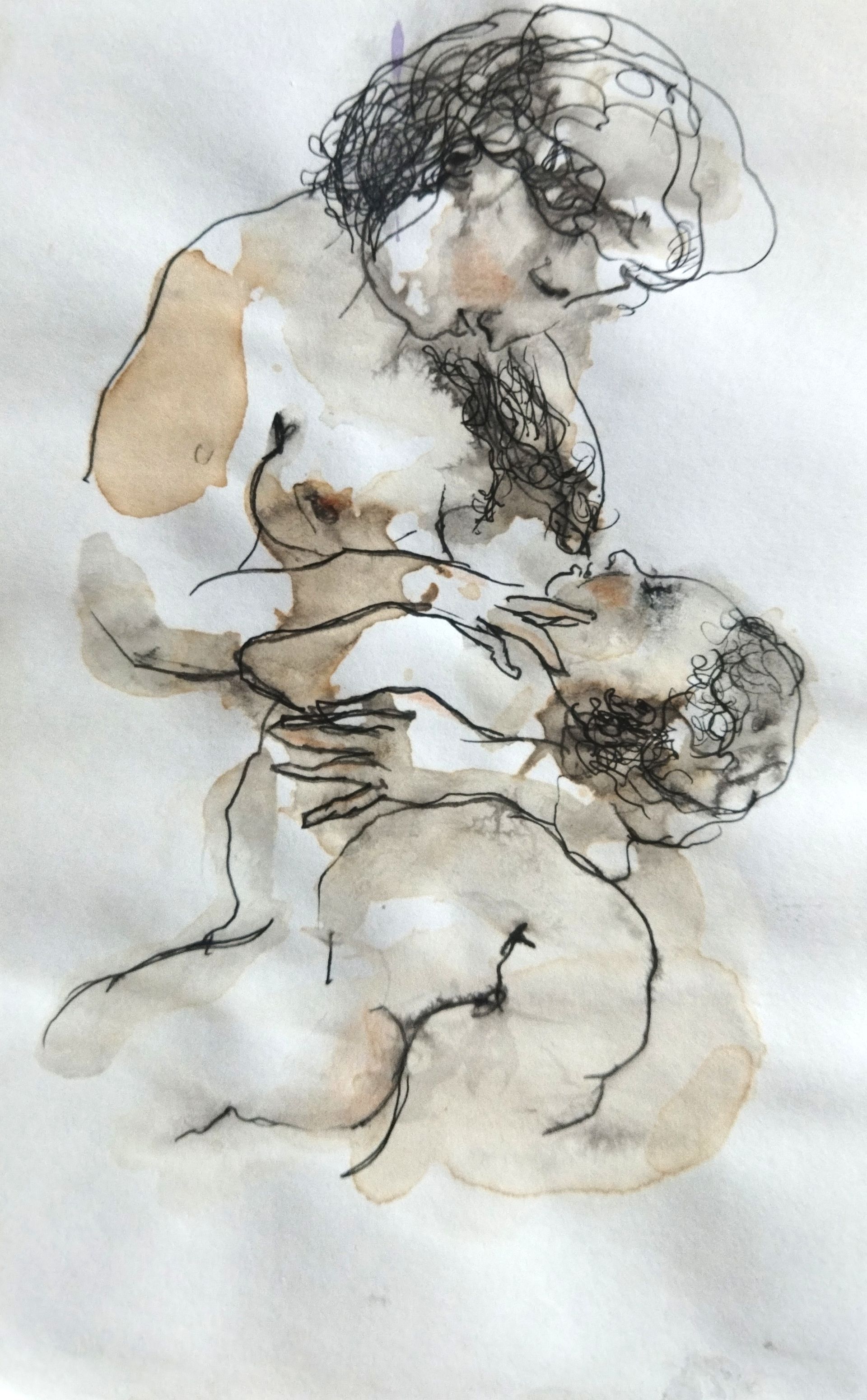 Людмила Кылыч (Авторская графика - 
                  13 x 20 см) Maternity