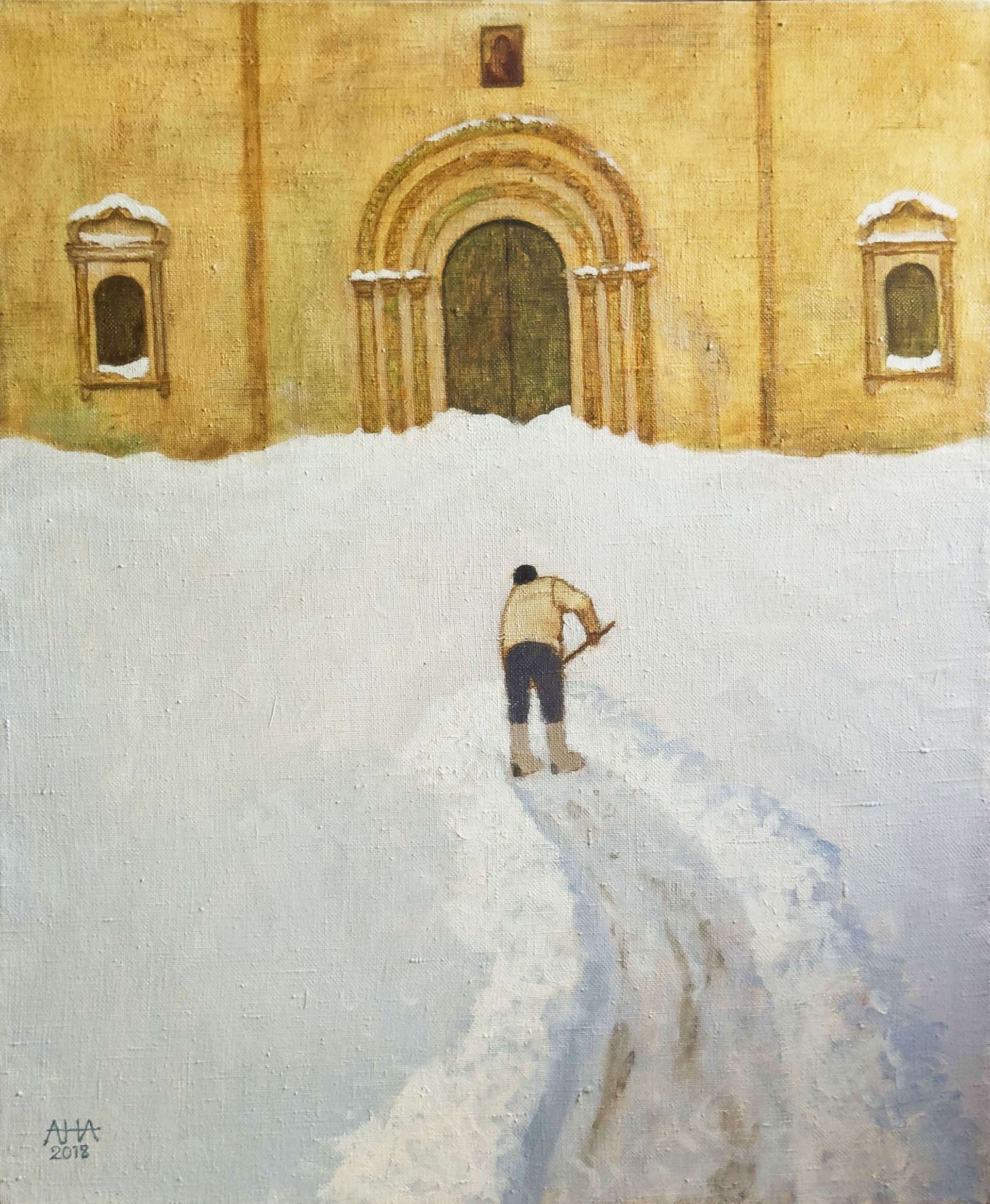 Андрей Аверьянов (Картина, живопись - 
                  50 x 60 см) Уборка