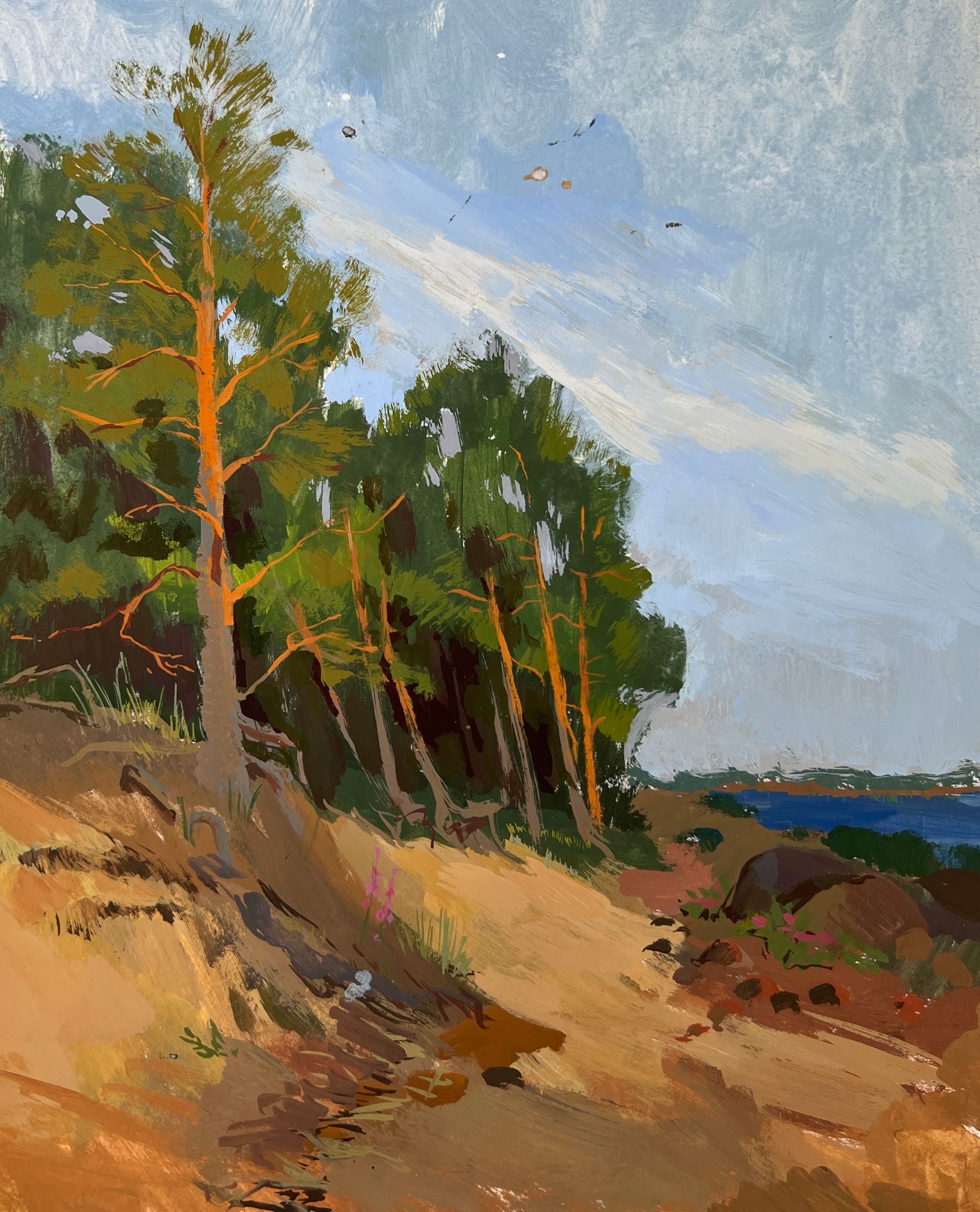 Valentine Solonski (Авторская графика - 
                  29.5 x 35 см) Средина лета