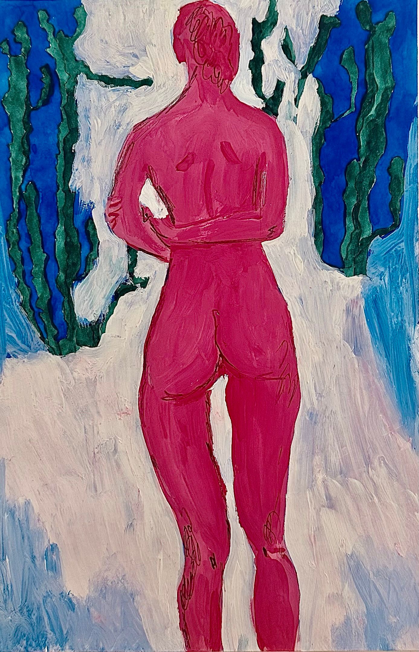 Анна Сави (АСА) (Авторская графика - 
                  19.4 x 29.5 см) №3 из серии "Маленький белый бумажный стаканчик"