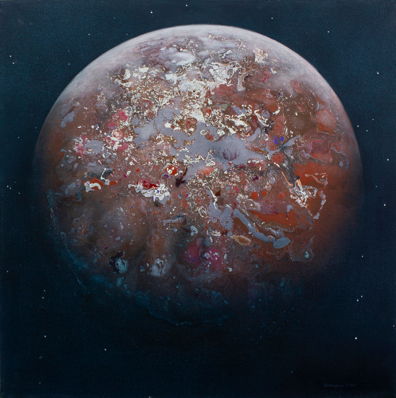 Вадим Комиссаров (Картина, живопись - 
                  100 x 100 см) Новая планета