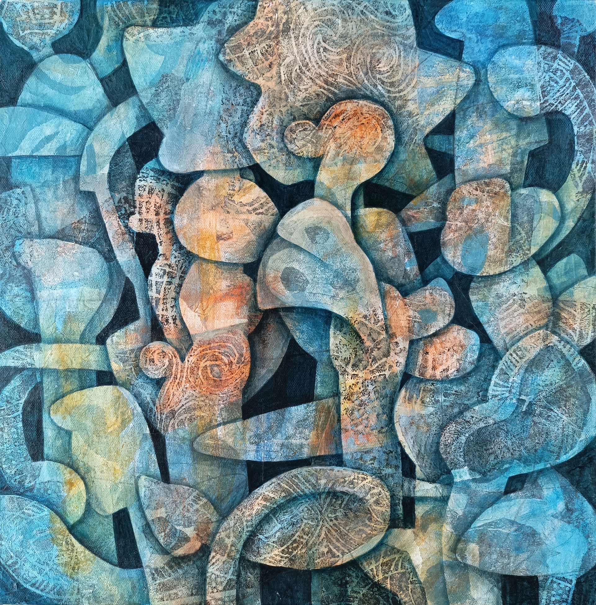 Наталья Порошина (Картина, живопись - 
                  50 x 50 см) Таинственный Лес 2