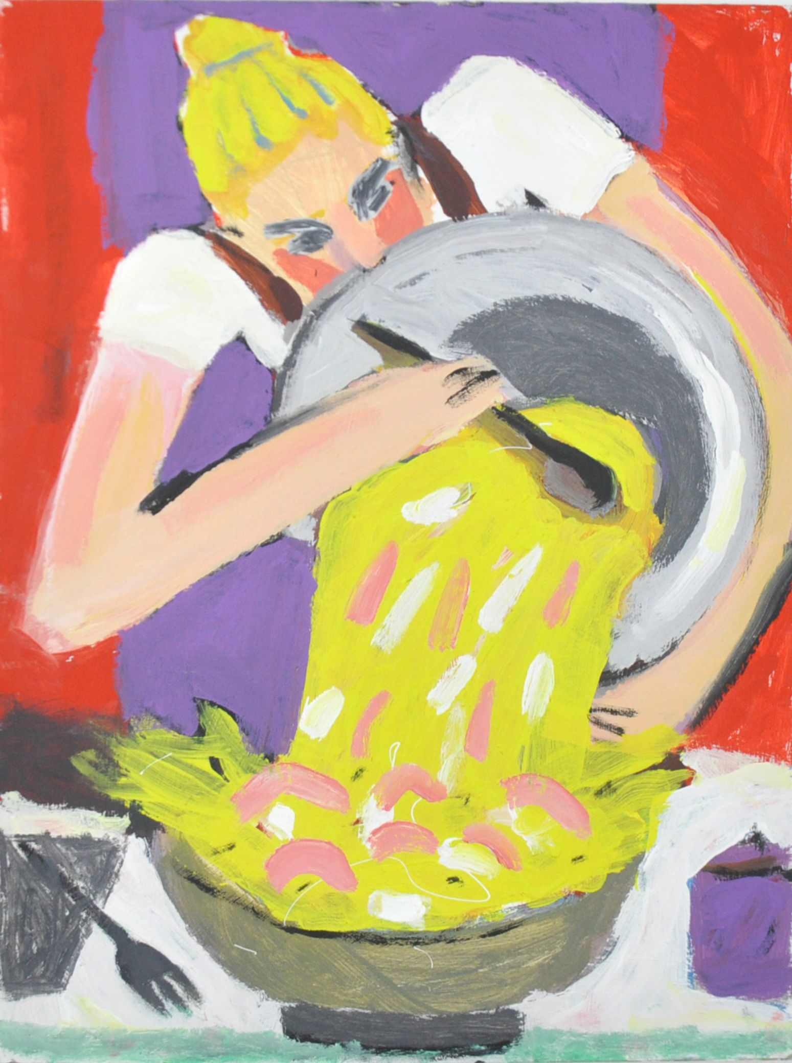 Любовь Лисицына (Картина, живопись - 
                  45 x 60 см) Кофе на Кухне