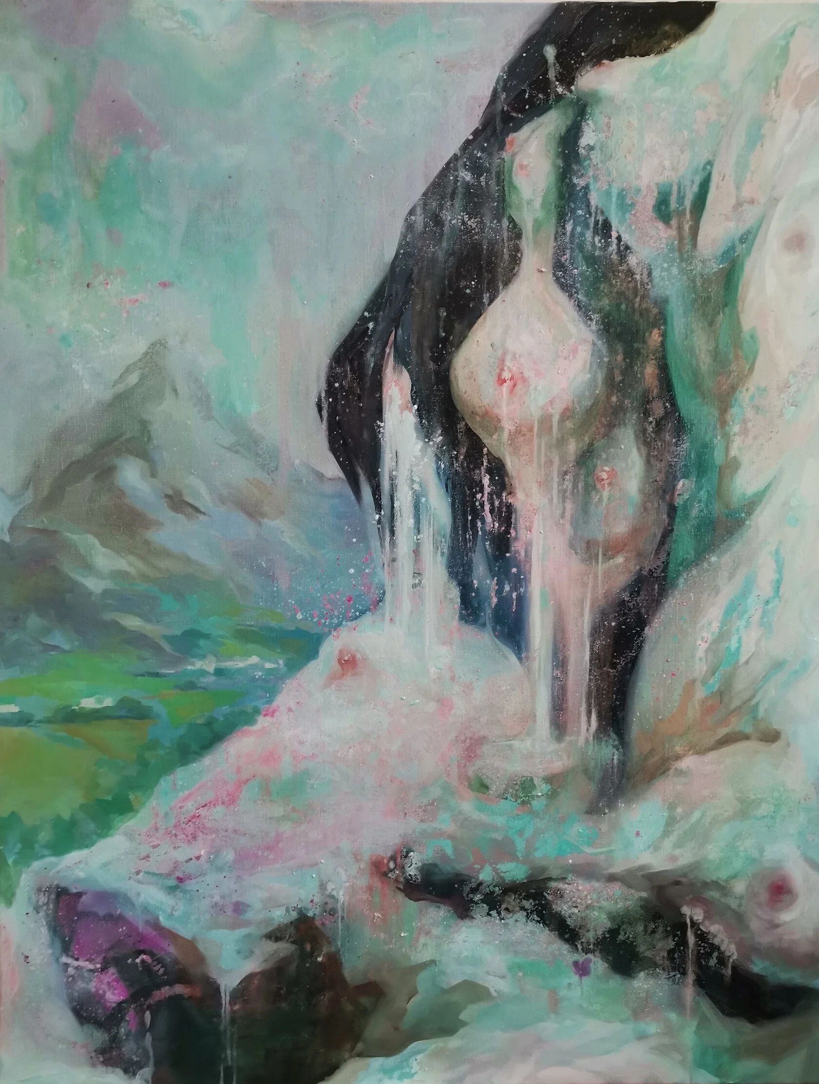 Полина Суровова (Картина, живопись - 
                  100 x 130 см) Гора. Из серии "Материнство"