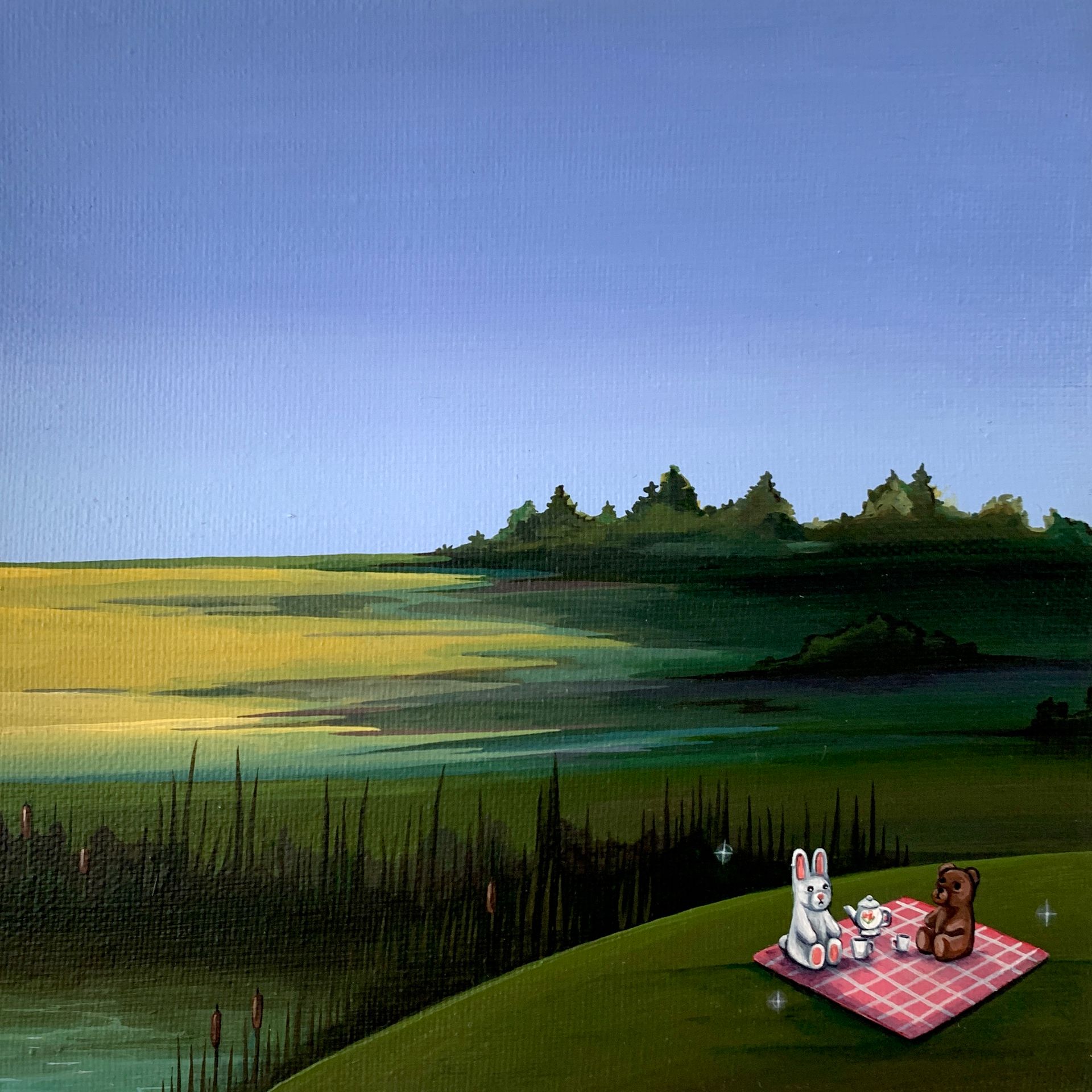 СВЕТ-ЛАНА (Картина, живопись - 
                  20 x 20 см) Комфортики