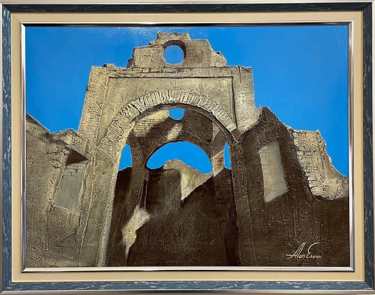 Alan Esenov (Картина, живопись - 
                  60 x 45 см) Храм в Лисри
