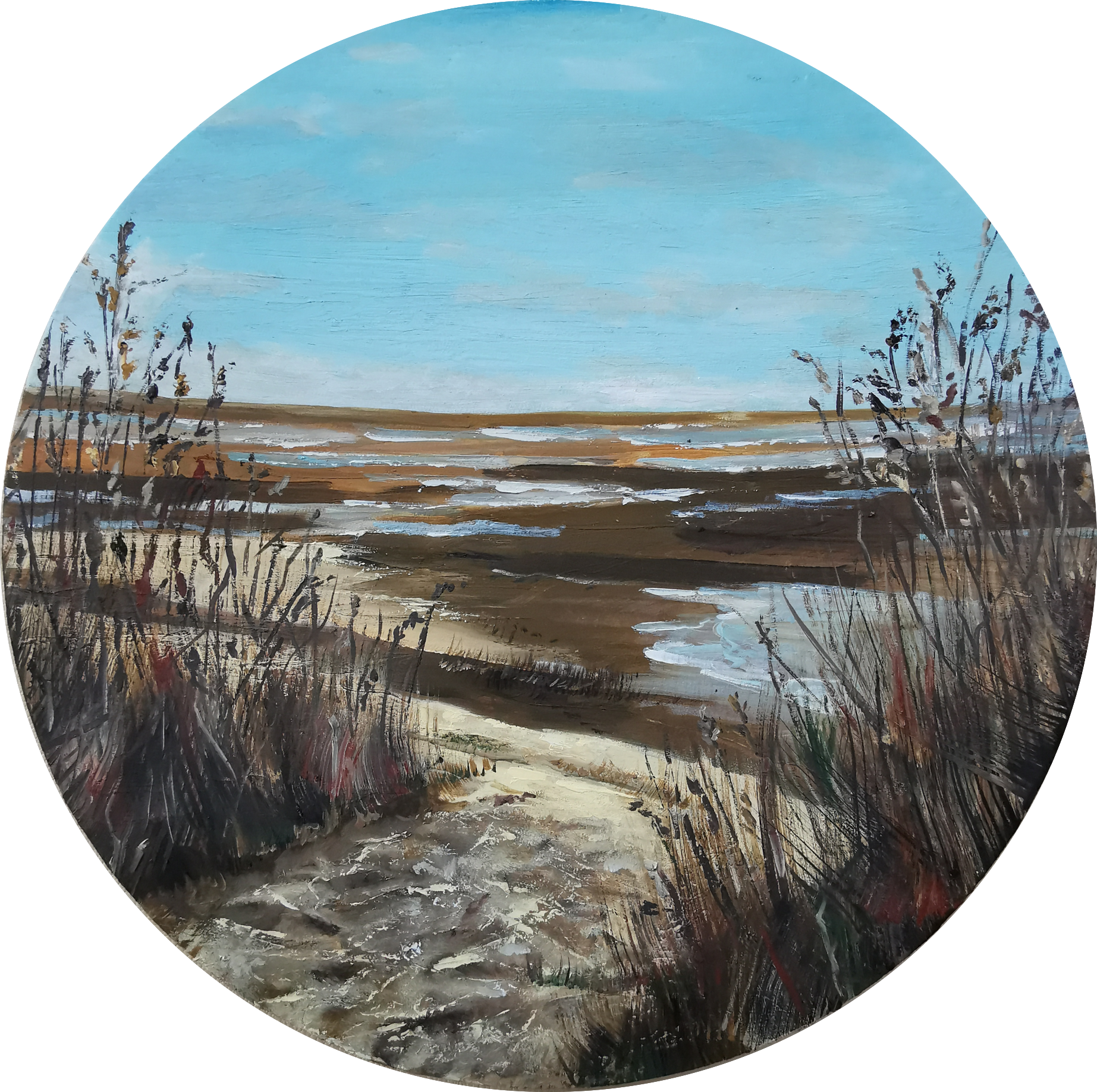 Мила Bezú (Картина, живопись - 
                  50 x 50 см) Весна на Финском заливе