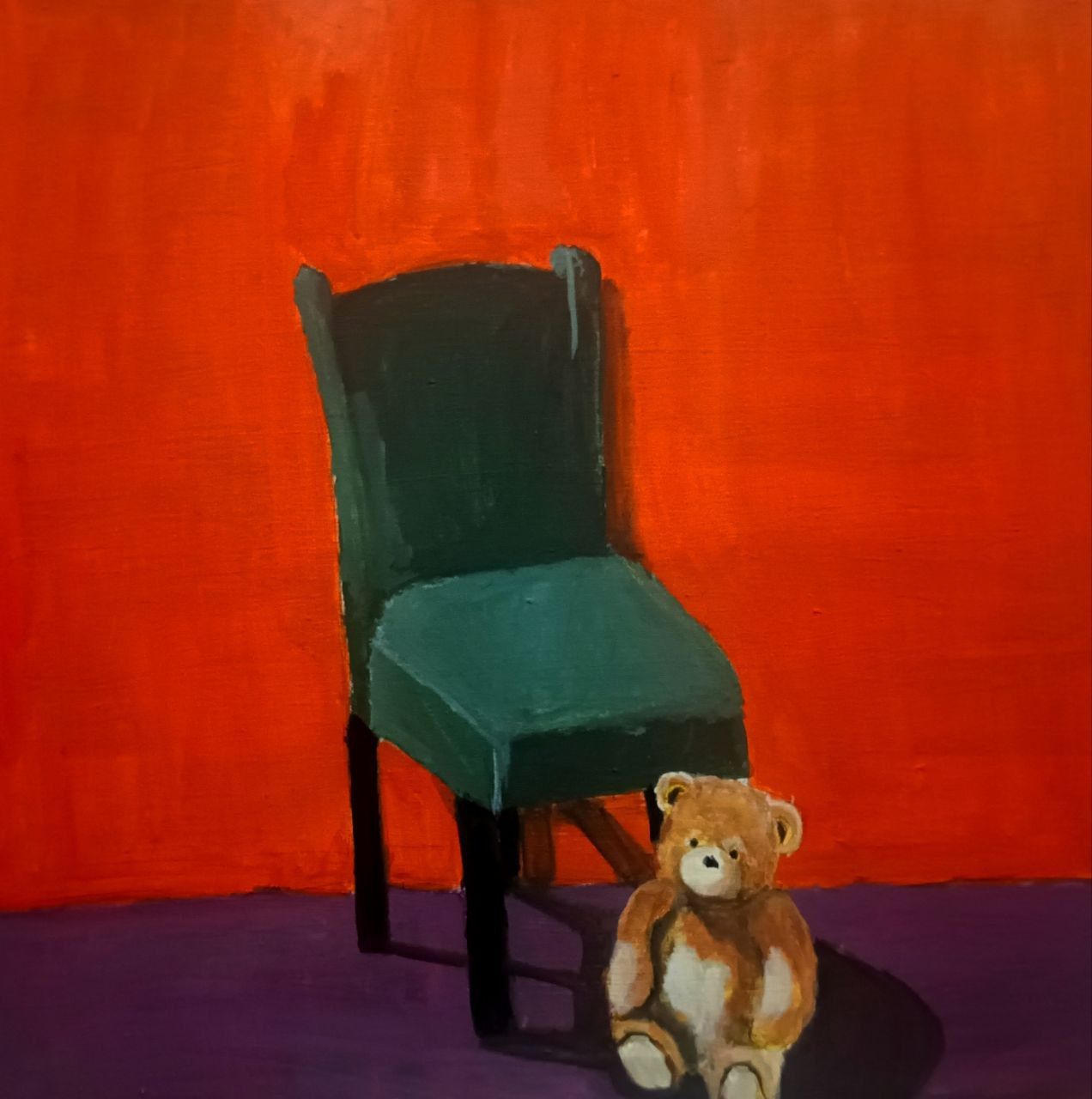 Ольга Чужакова (Картина, живопись - 
                  50 x 50 см) Любимая игрушка