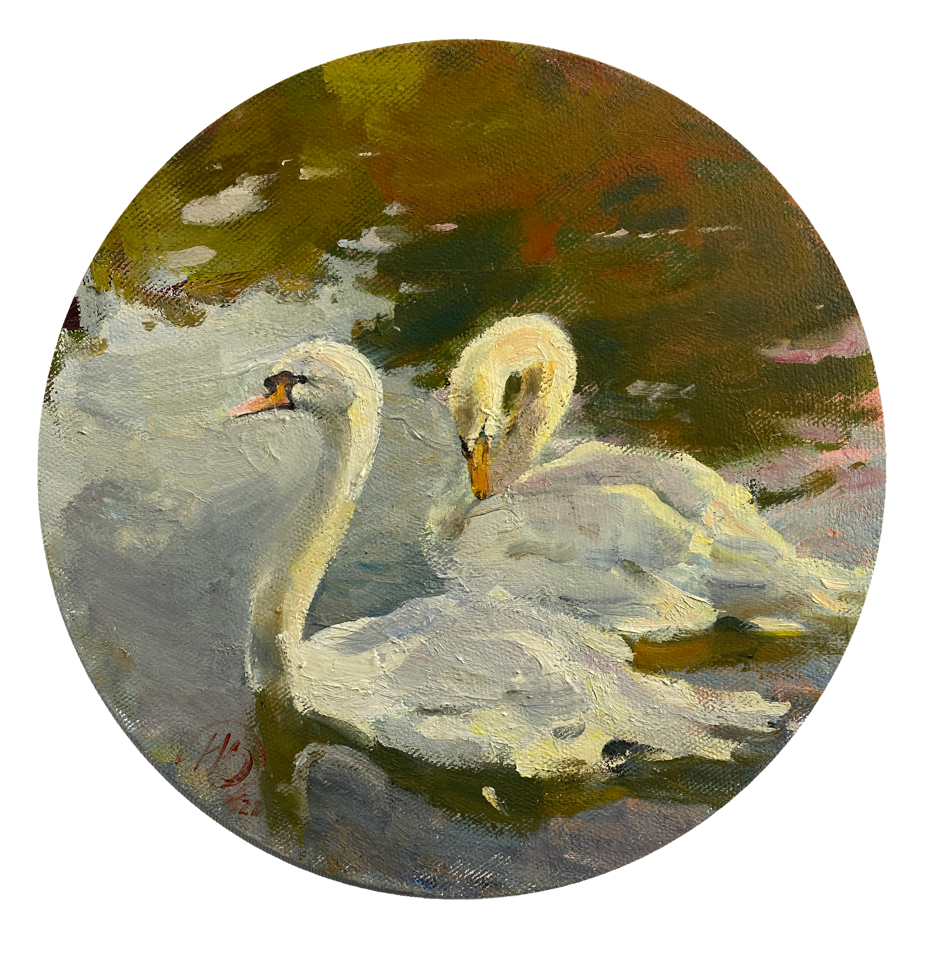 Надежда Воронцова (Картина, живопись - 
                  30 x 30 см) Верность