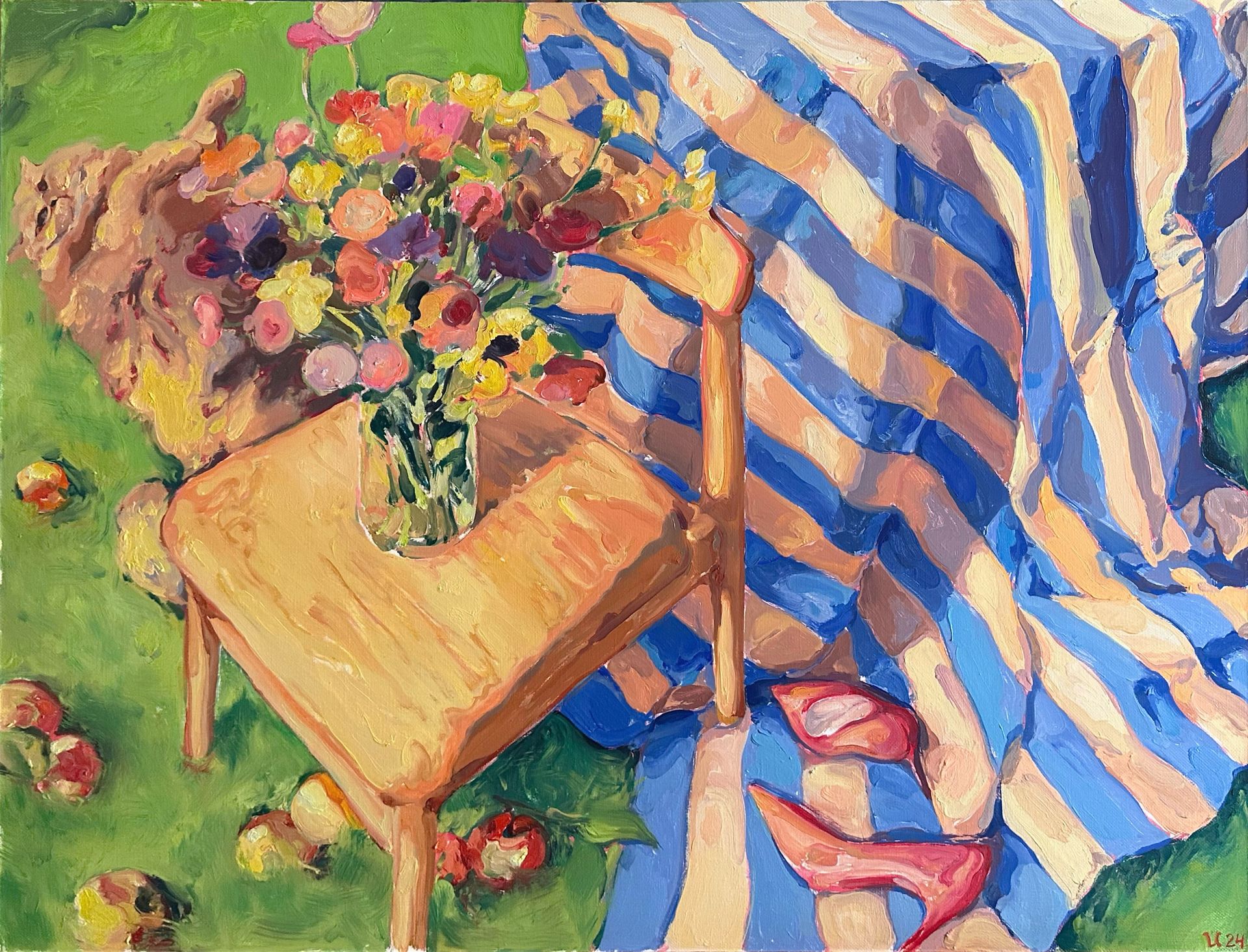 Илья Филатов (Картина, живопись - 
                  100 x 80 см) Солнечные ванны