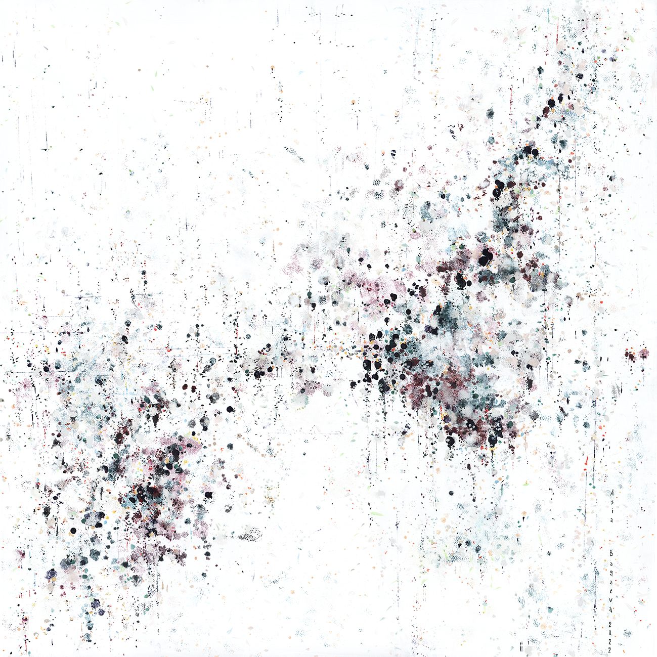 Ася Багаева (Картина, живопись - 
                  100 x 100 см) Цветение вишни