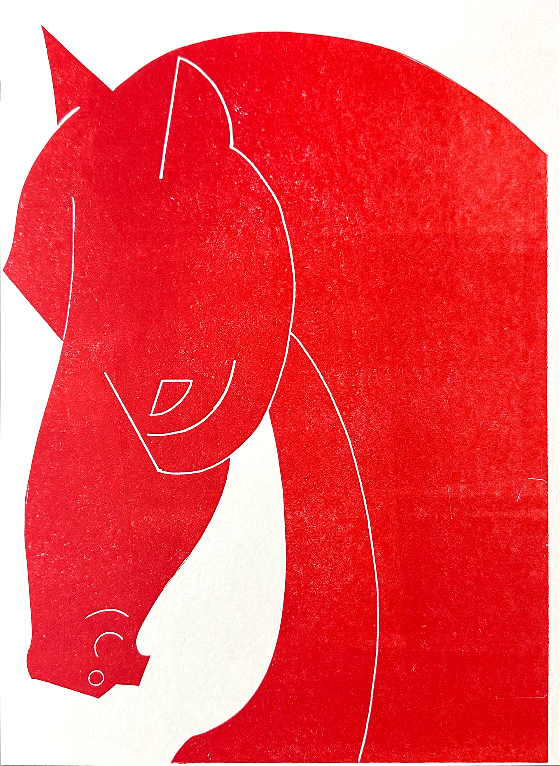 Наташа Дорогина (Графика печатная - 
                  30 x 42 см) Красный конь