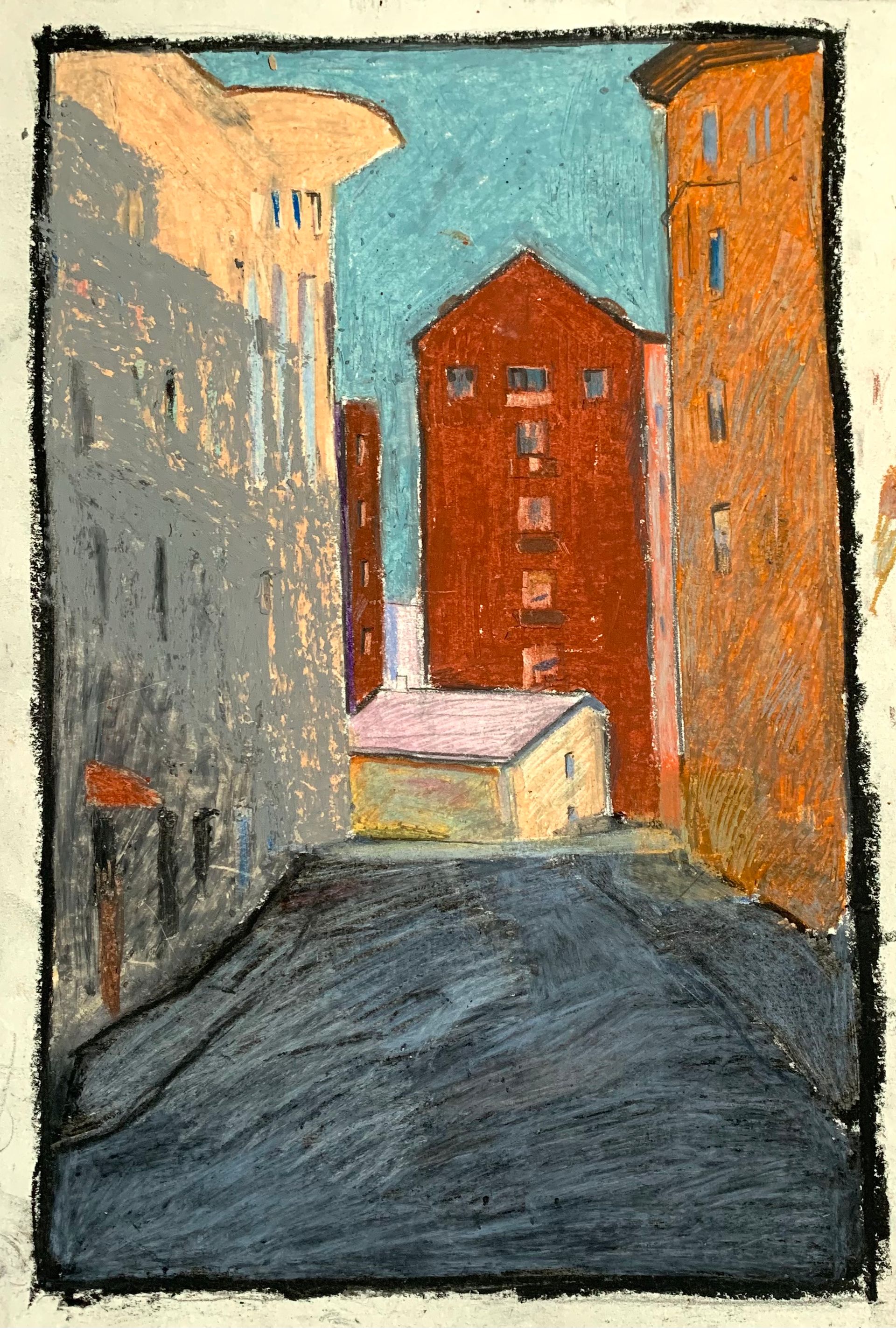 Елизавета Тульчинская (Авторская графика - 
                  18 x 27 см) Московская улица