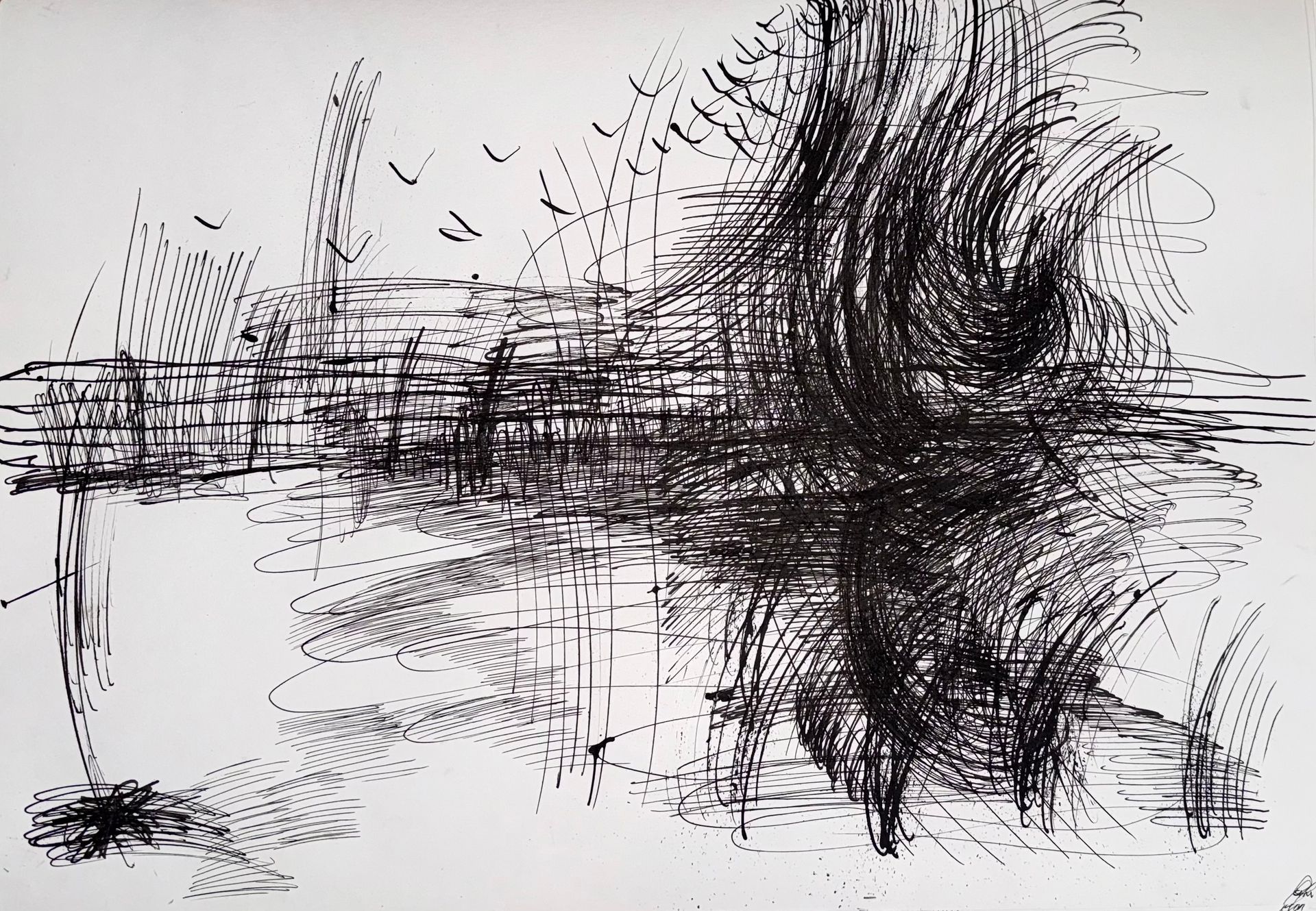 Маргарита Чигодайкина (Авторская графика - 
                  59.4 x 42 см) Абсолютное поле 8