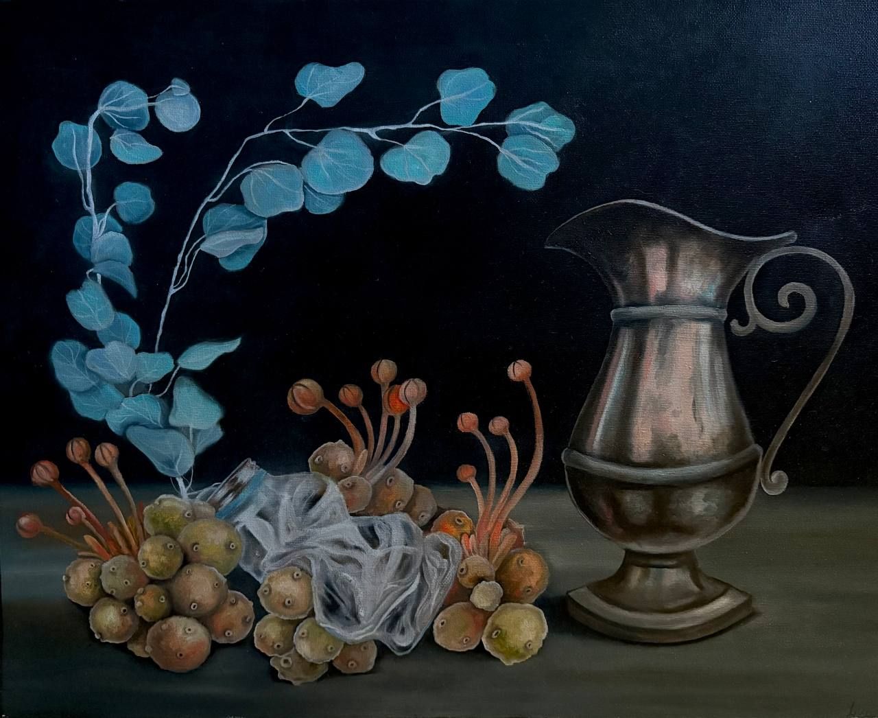 Лика Николаенко (Картина, живопись - 
                  50 x 40 см) Голубой эвкалипт