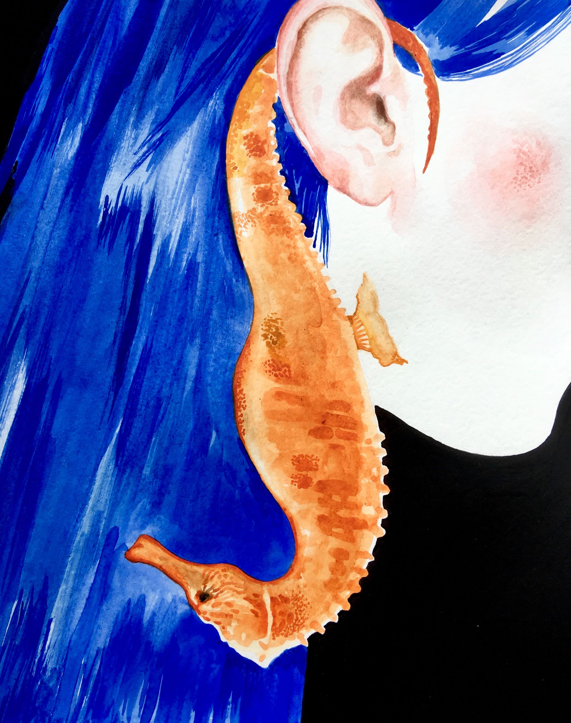 Мария Черепанова (Авторская графика - 
                  21 x 24.5 см) Морской конек